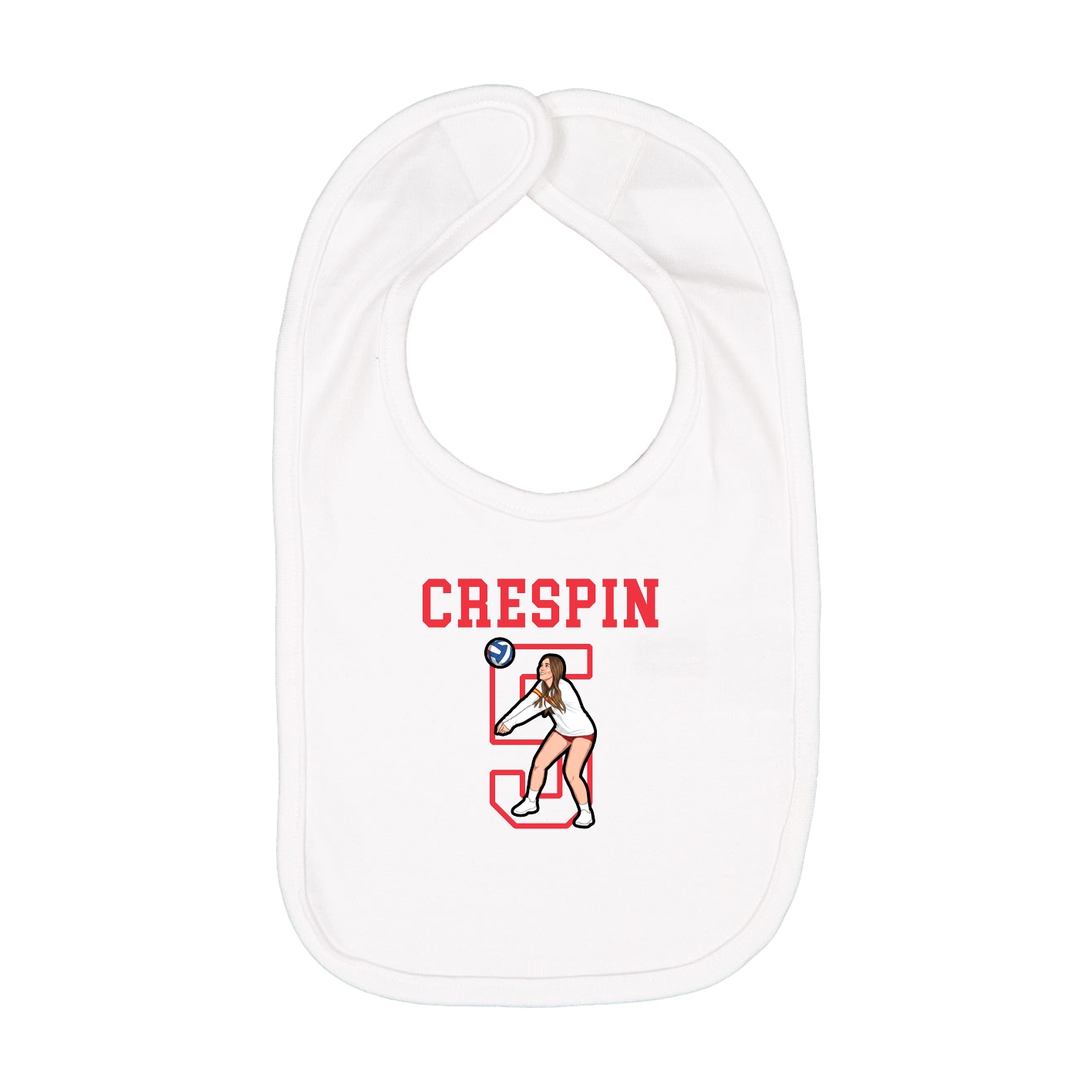 Infant Bib — Shirsey in White