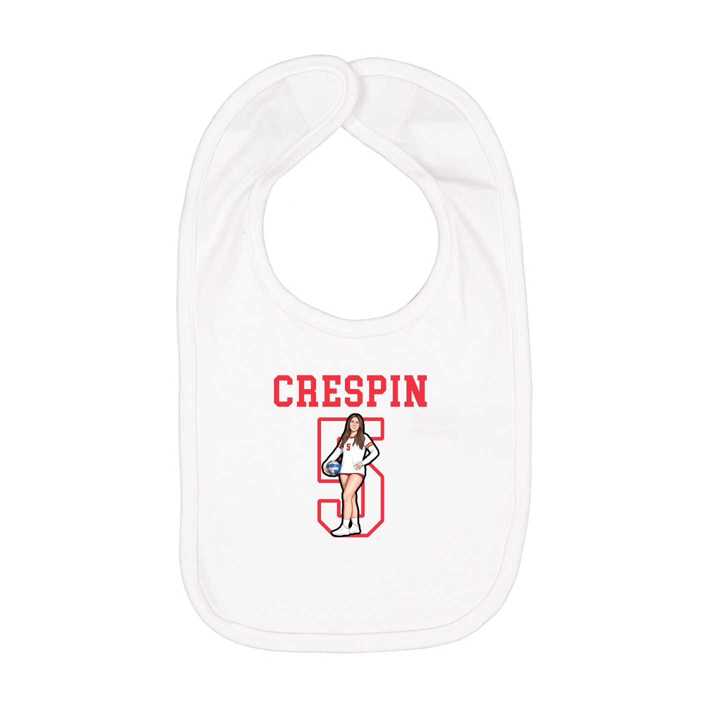 Infant Bib — Shirsey in White