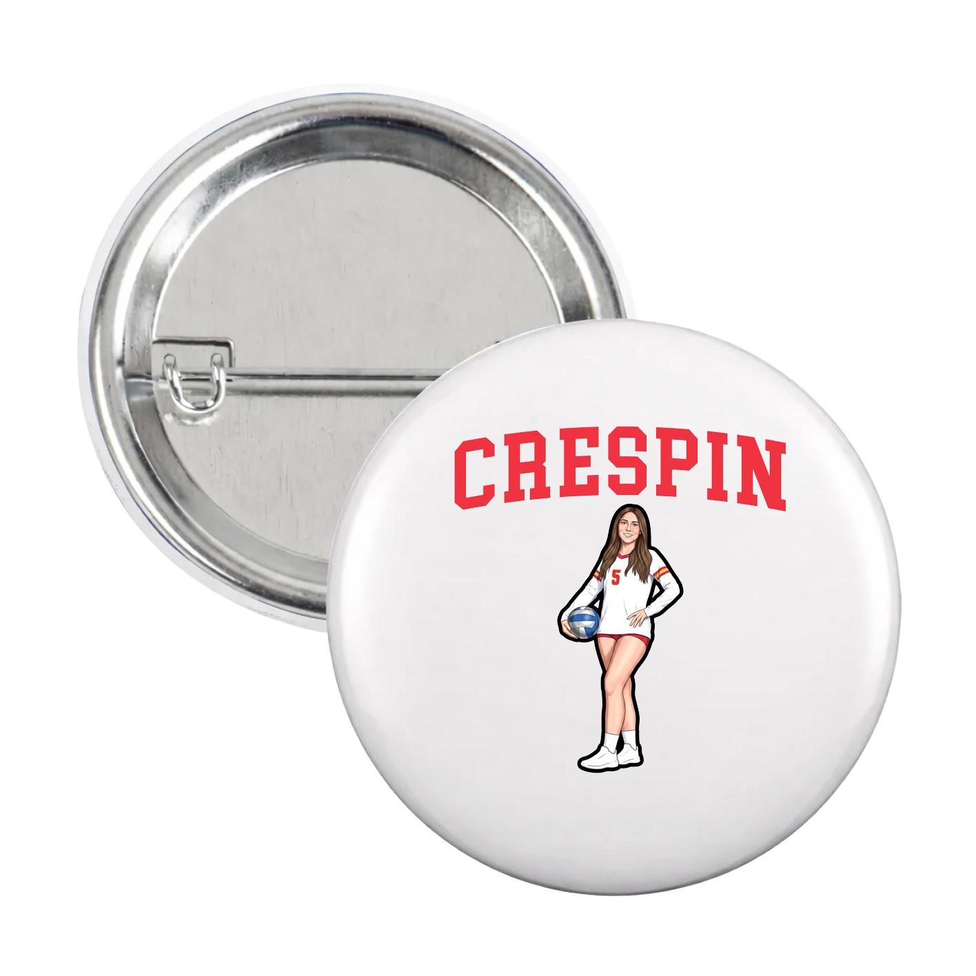 Game Day Button — Shirsey in White