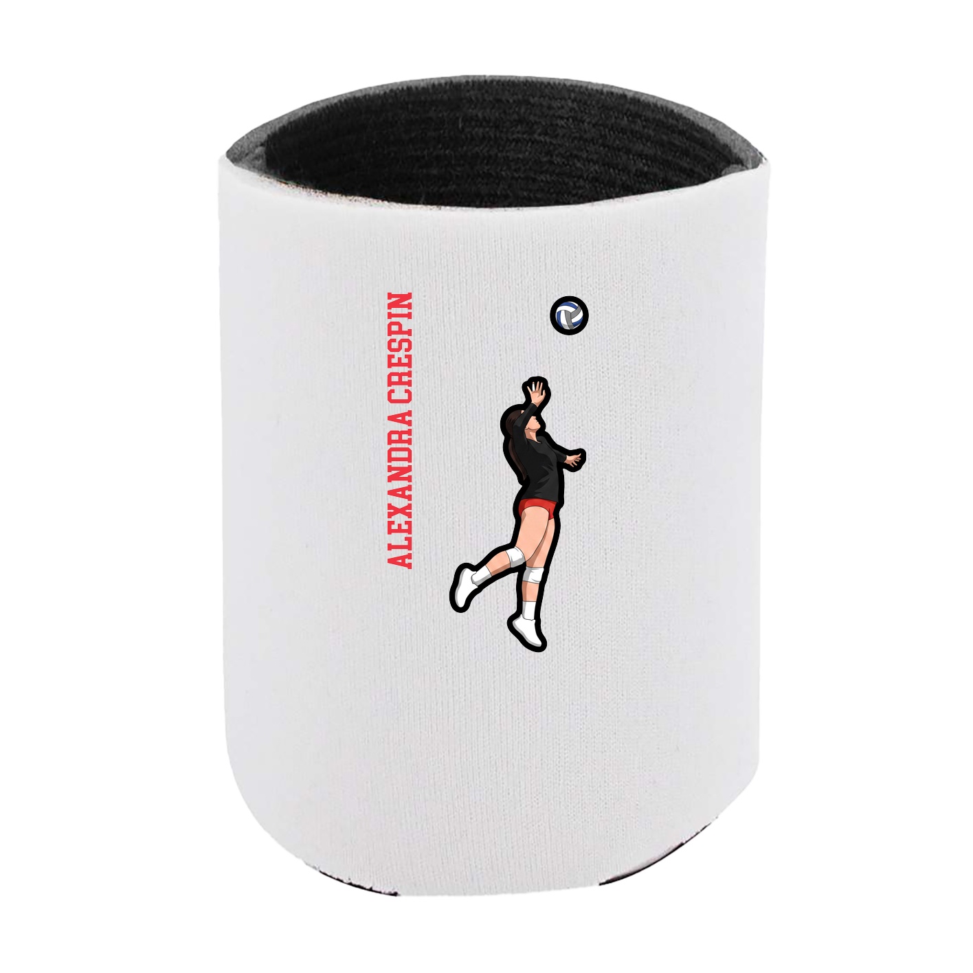 Can Holder — Name Vertical in White