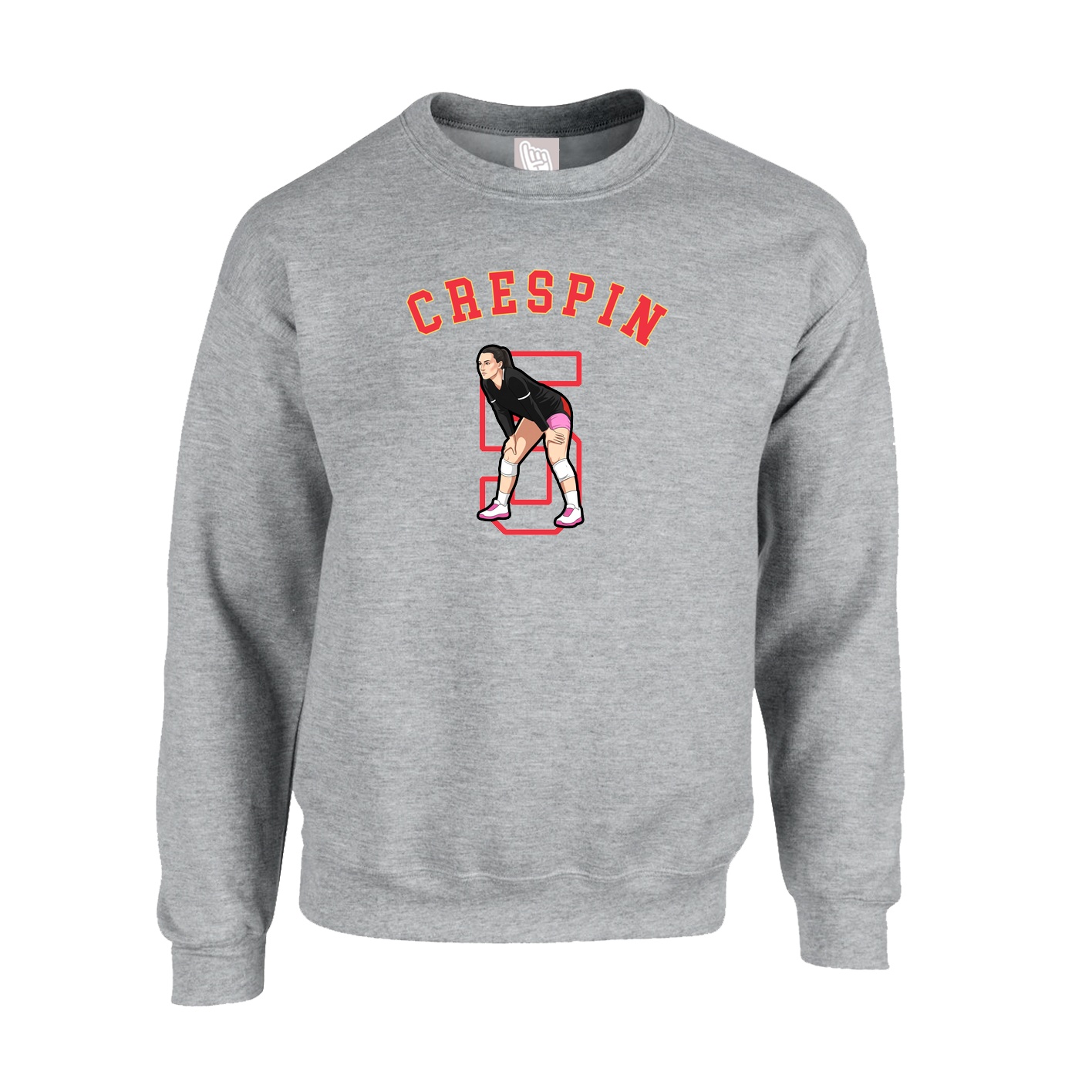 Fleece Crew — Shirsey Arch in Grey