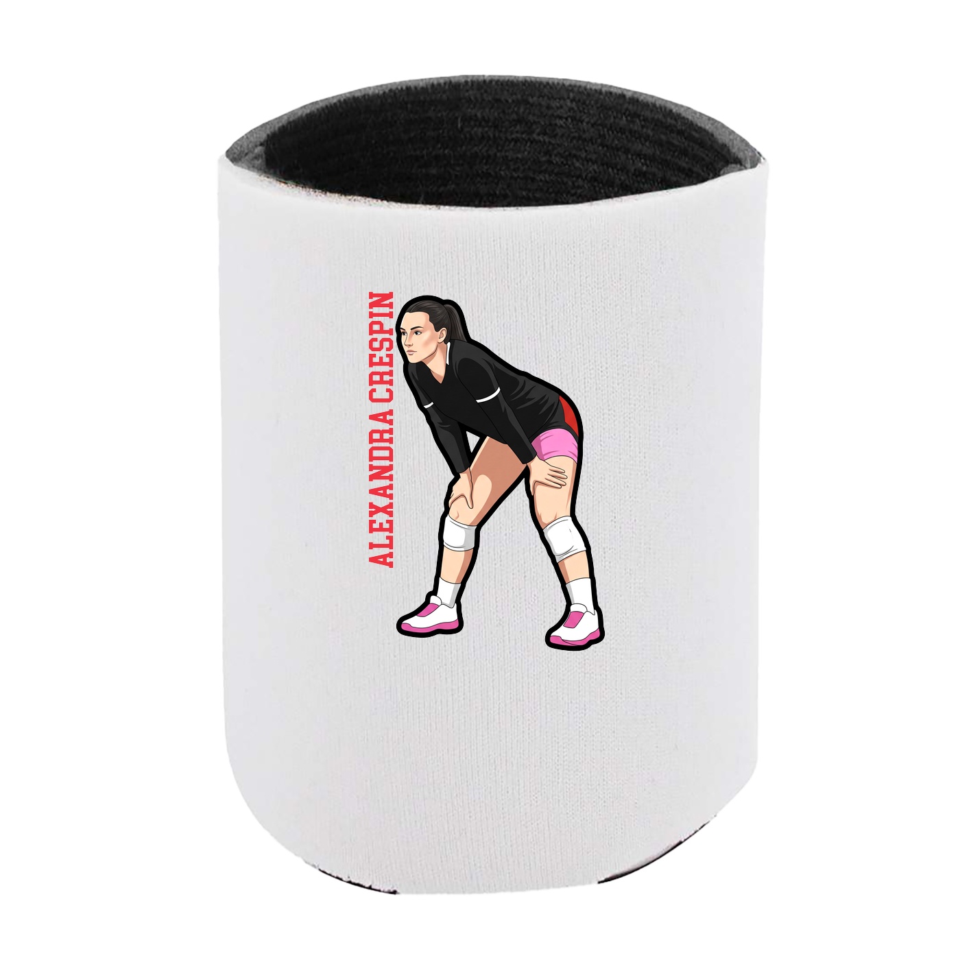 Can Holder — Name Vertical in White