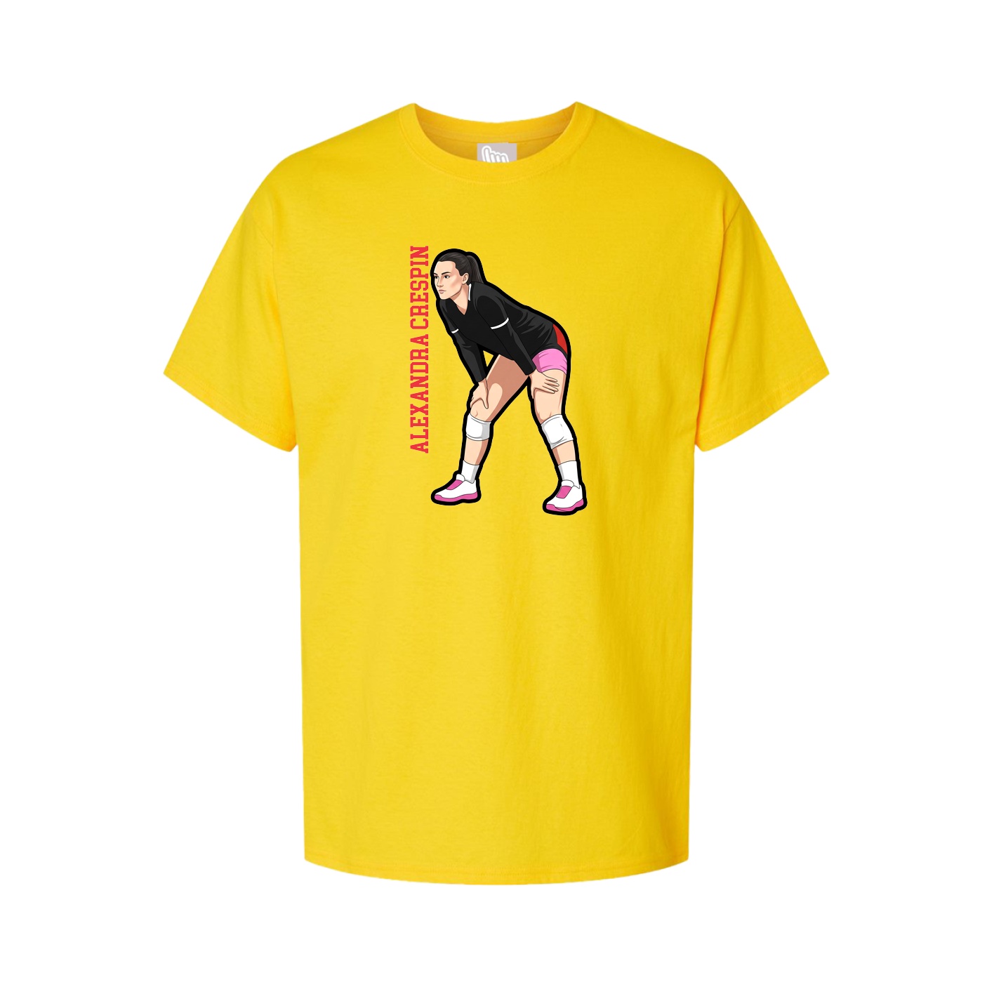 Tee — Name Vertical in Gold
