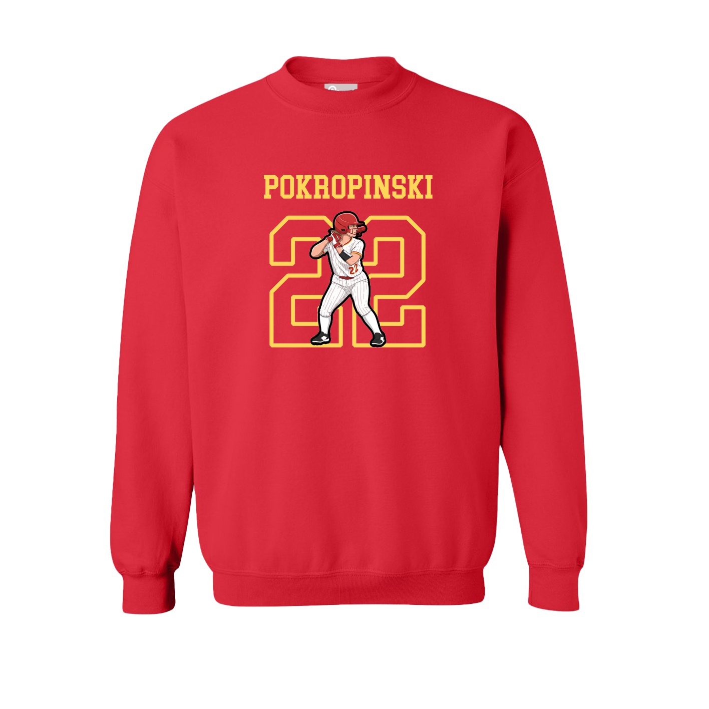 Fleece Crew — Shirsey in Red