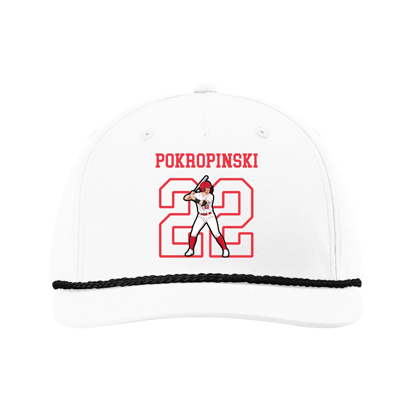 Five-Panel Classic Rope Cap — Shirsey in White
