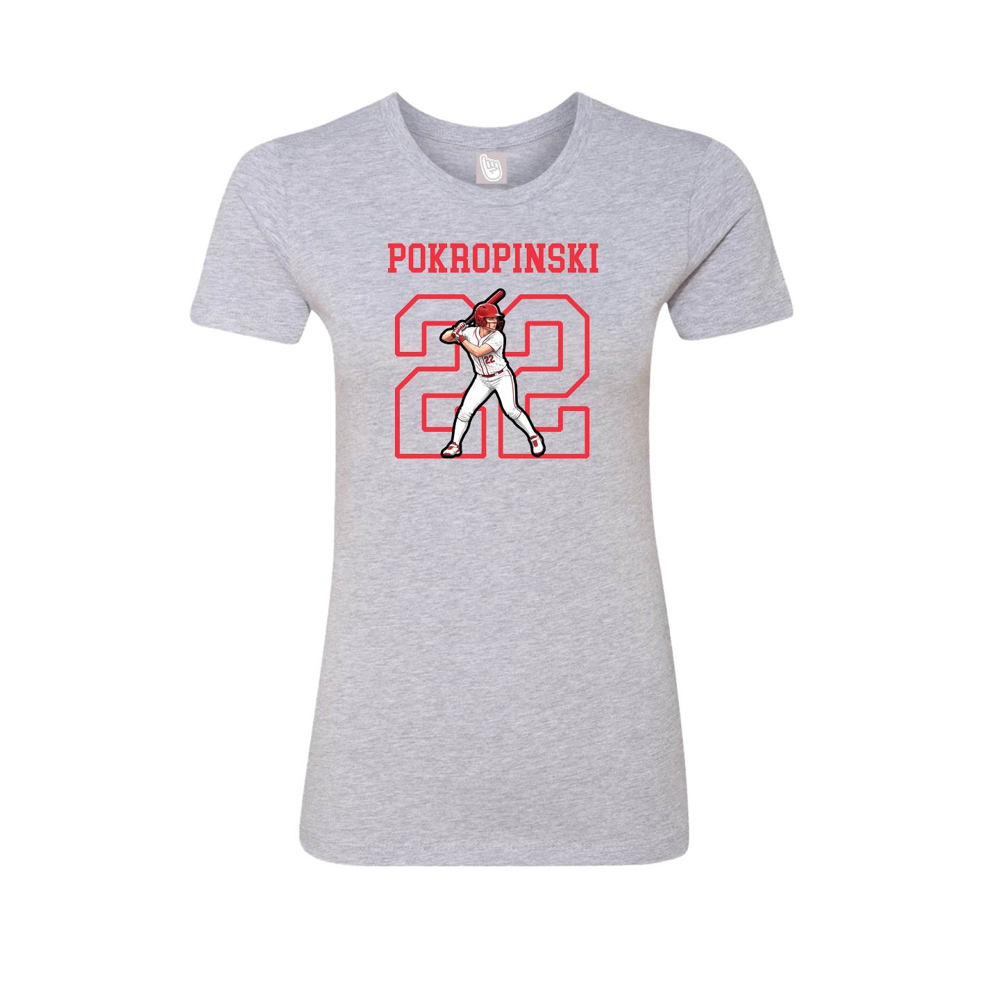 Fitted Women's Tee — Shirsey in Grey