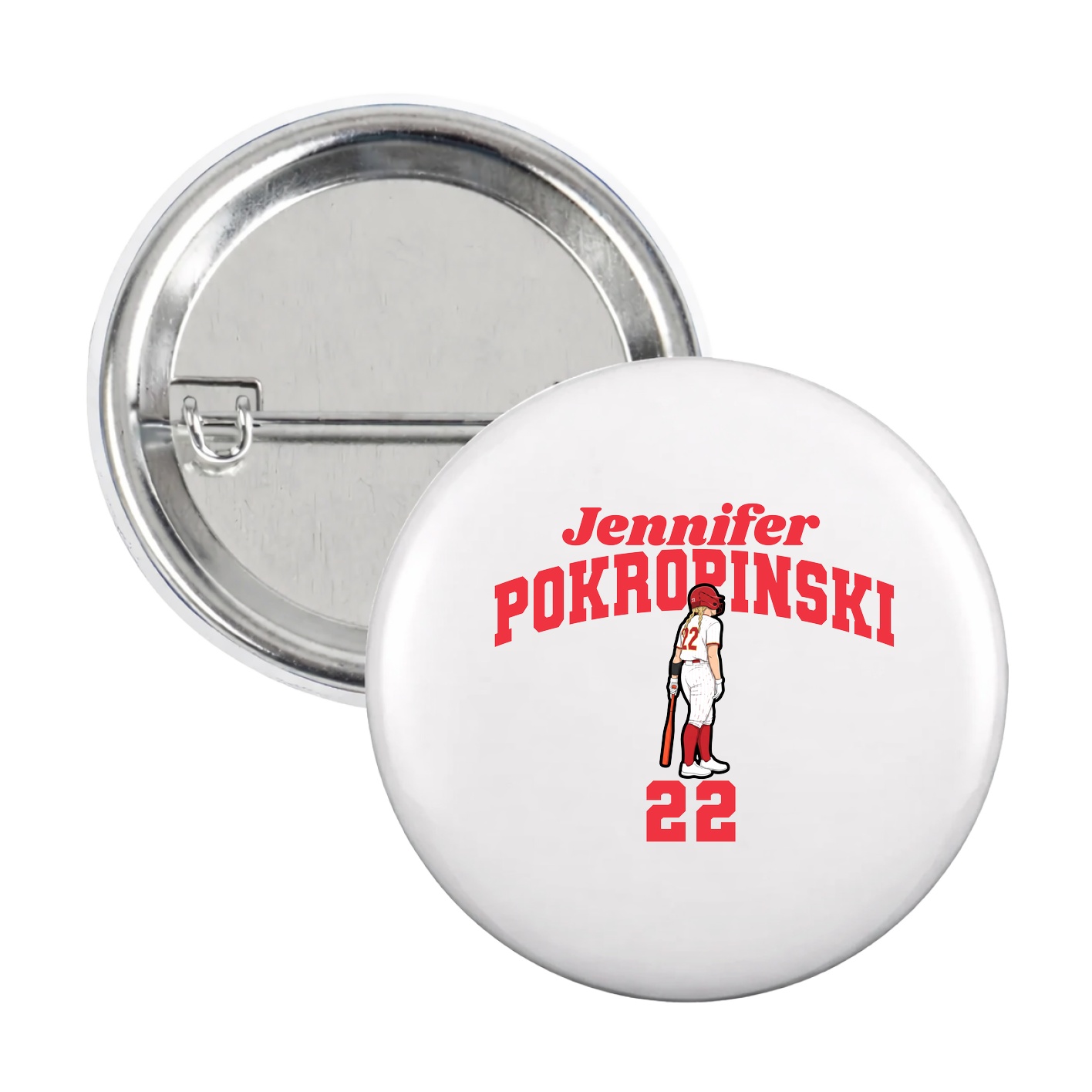 Game Day Button — Signature Arch in White