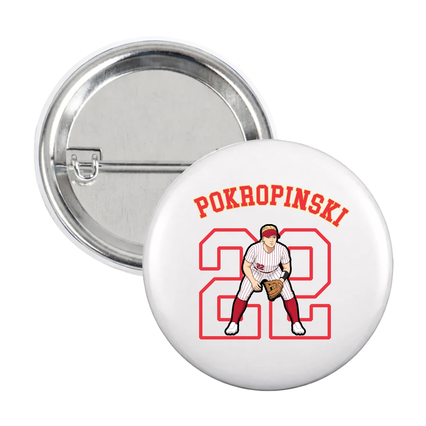 Game Day Button — Shirsey Arch in White