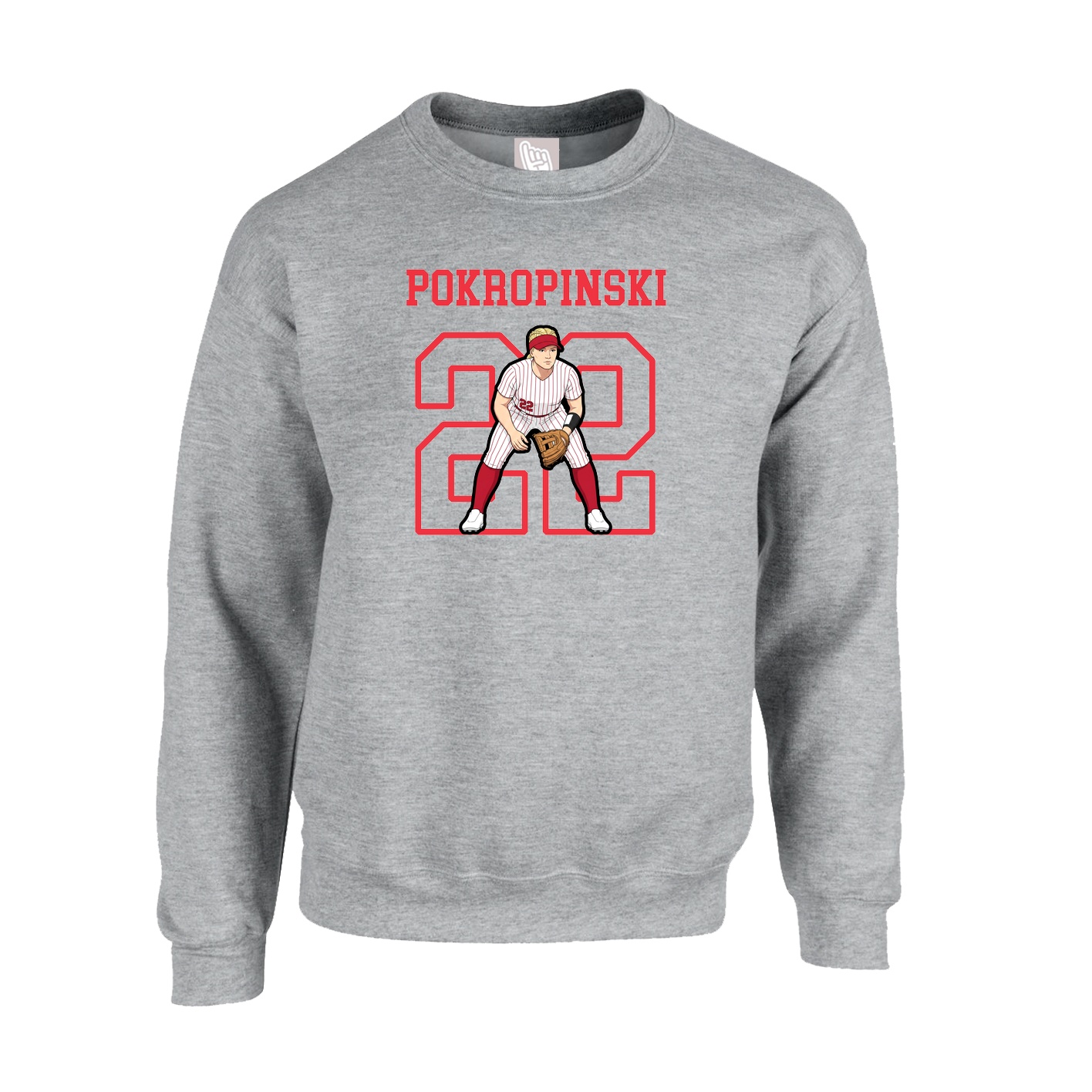 Fleece Crew — Shirsey in Grey