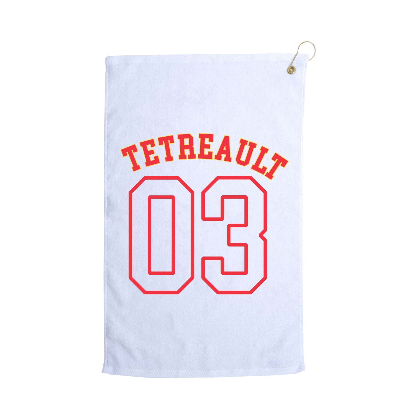 Golf Towel — Shirsey Arch in White