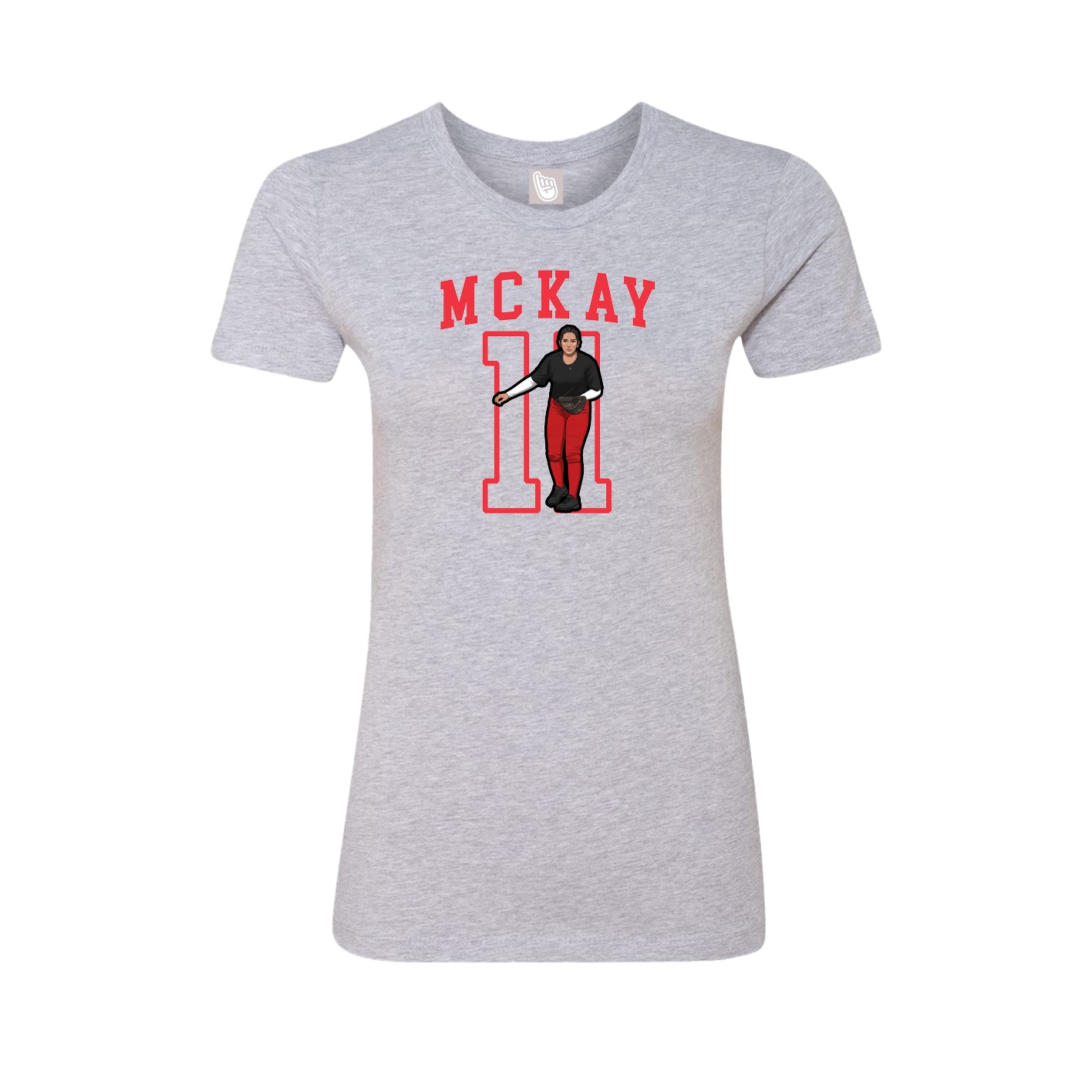 Fitted Women's Tee — Shirsey in Grey