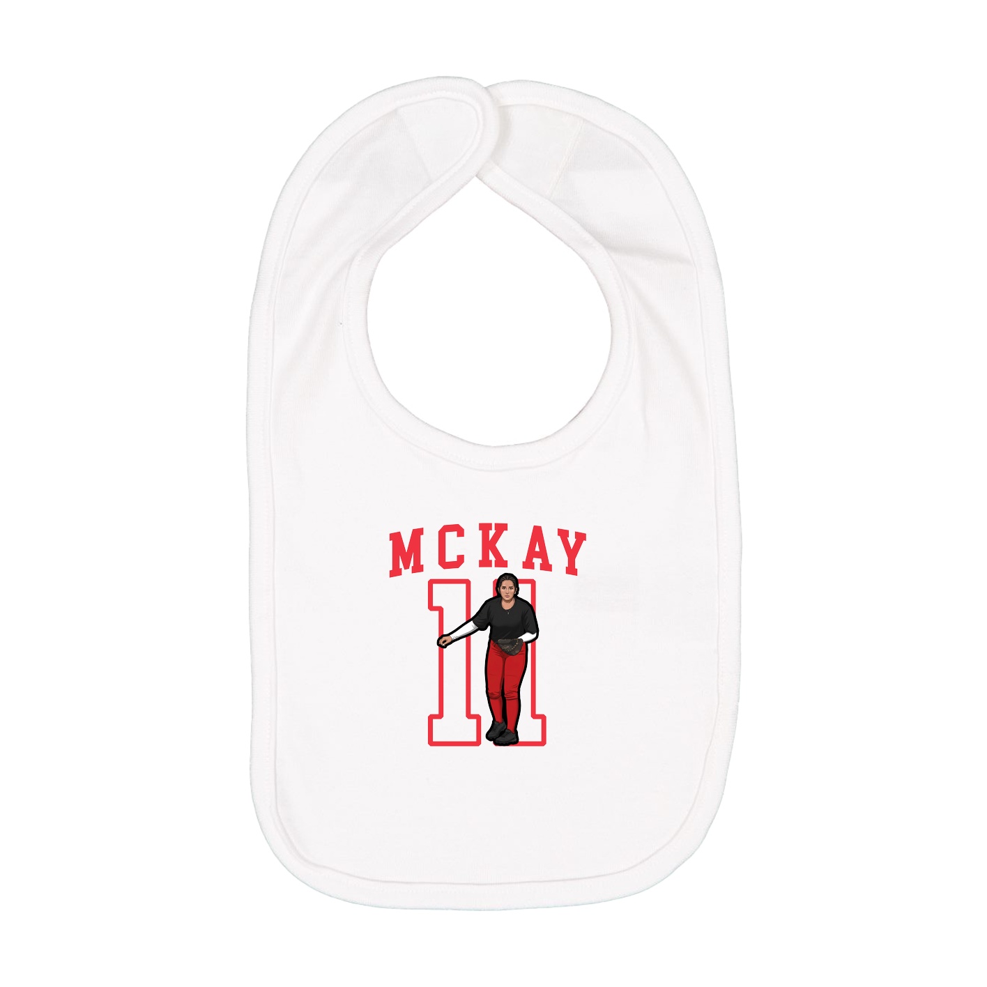 Infant Bib — Shirsey in White