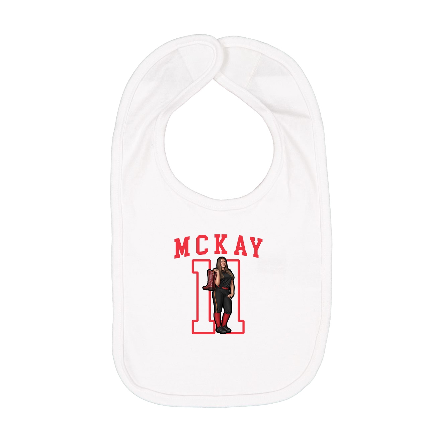 Infant Bib — Shirsey in White