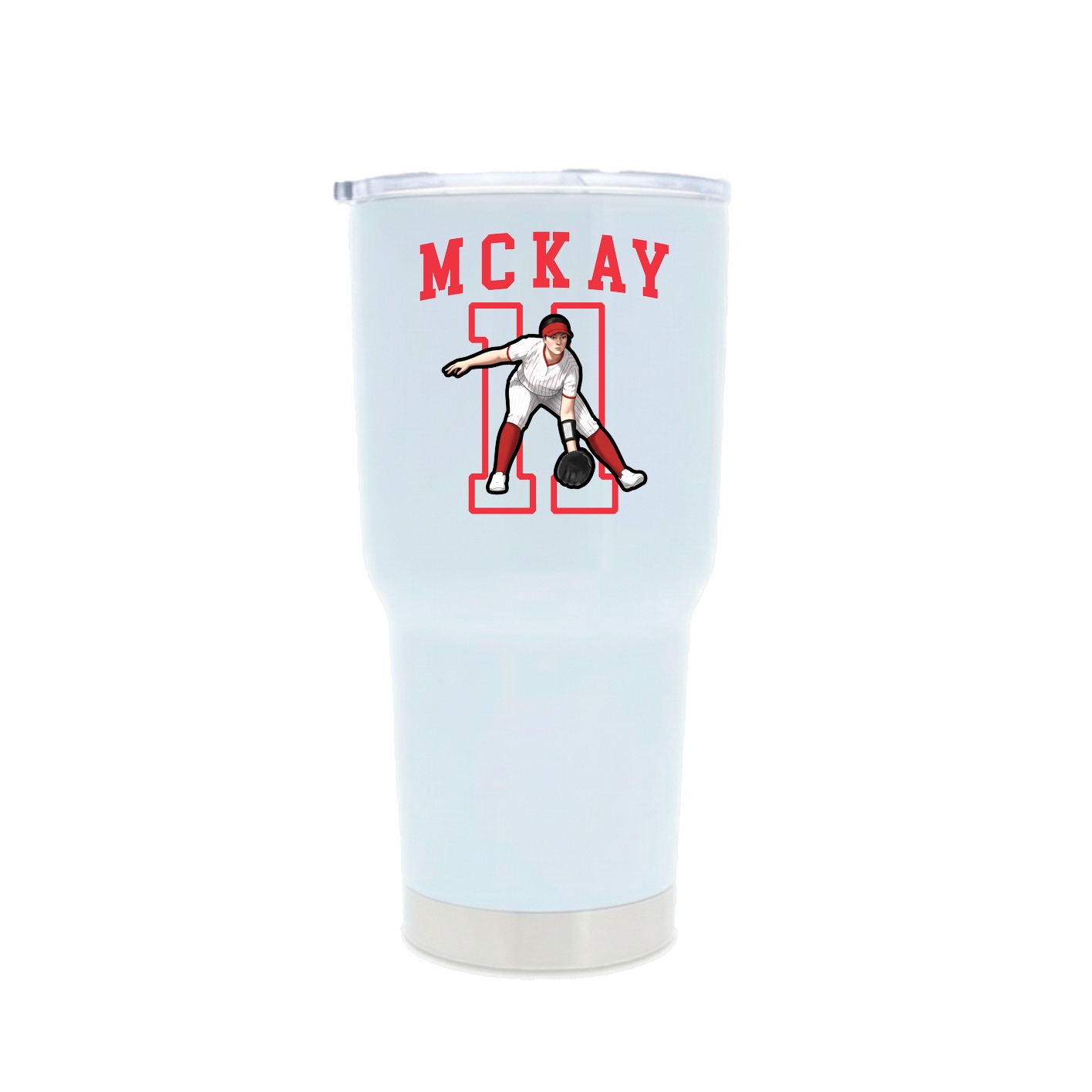 30oz Stainless Steel Tumbler — Shirsey in White