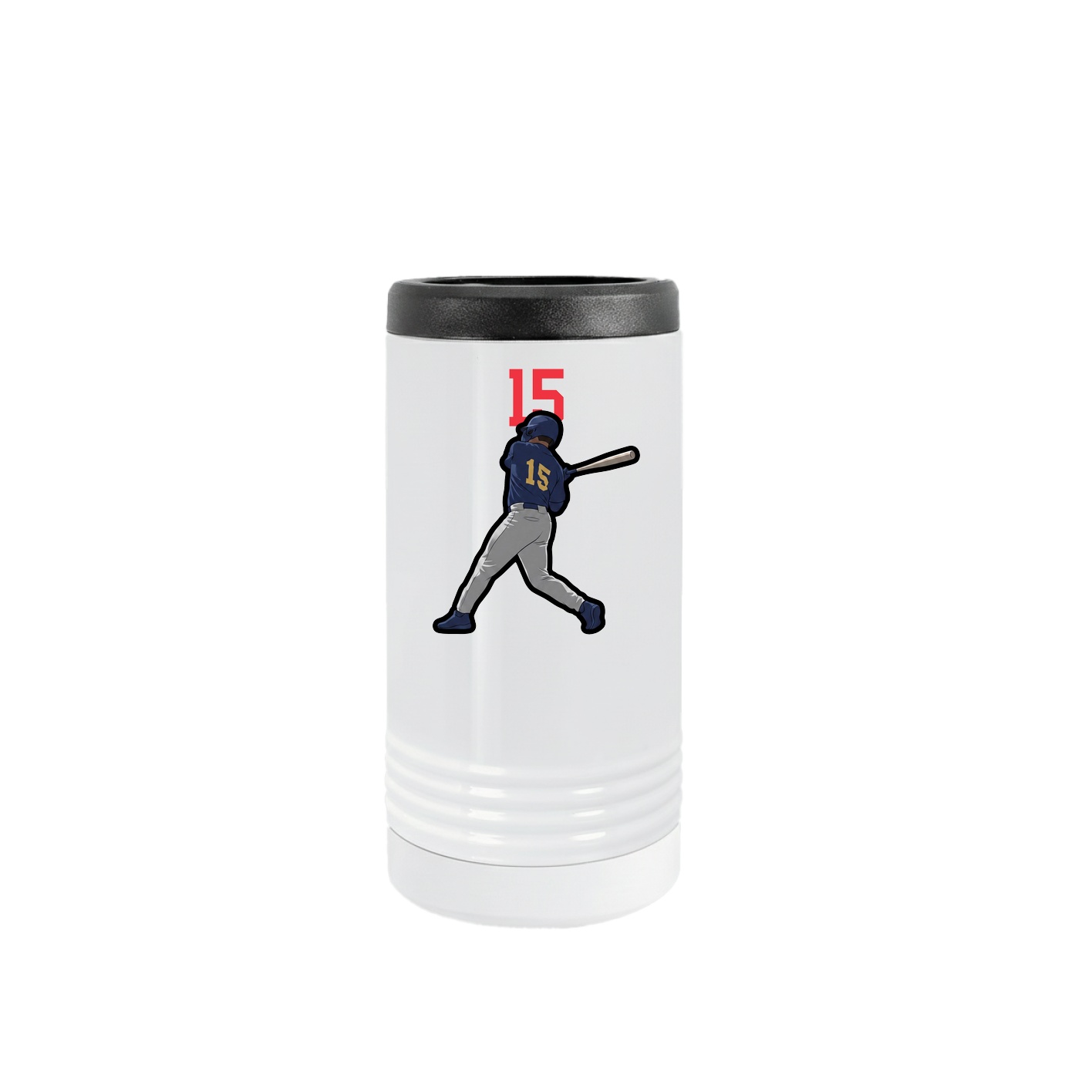 Slim Beverage Holder — Number Top in White