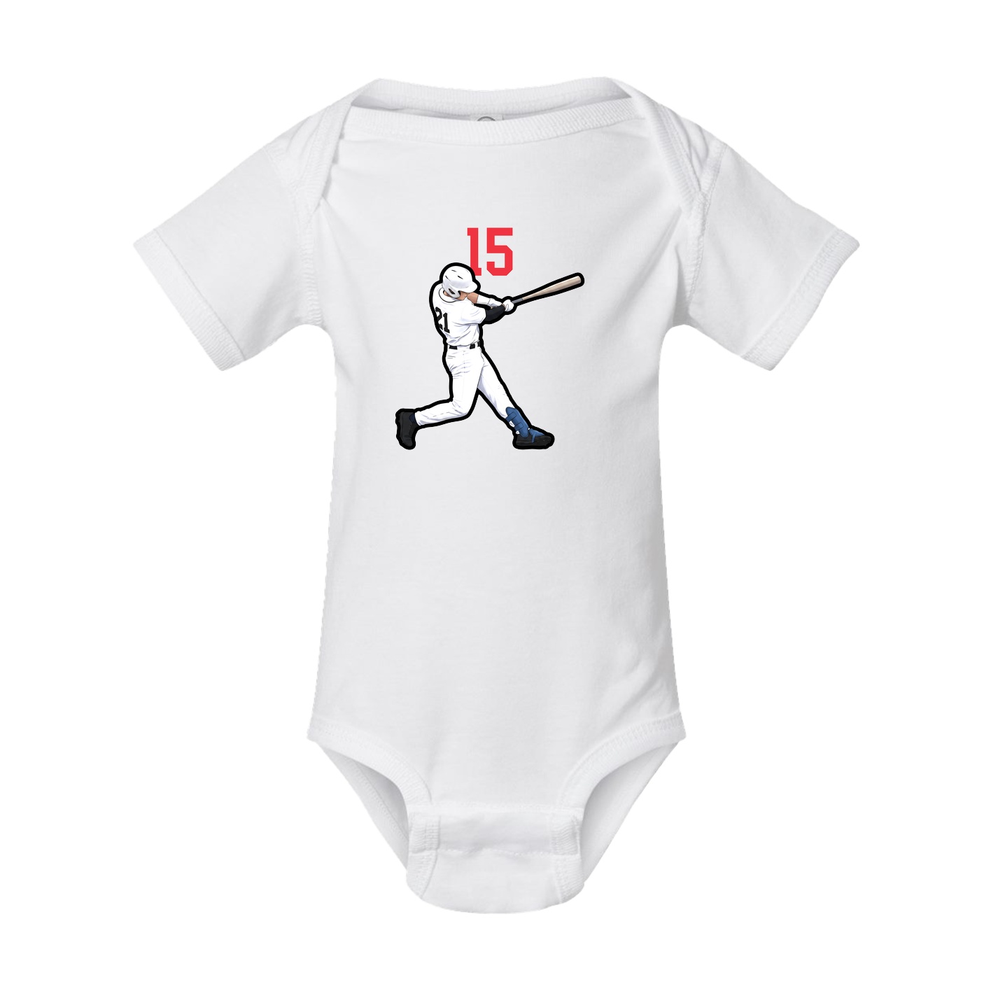 Baby Onesie — Number Top in White
