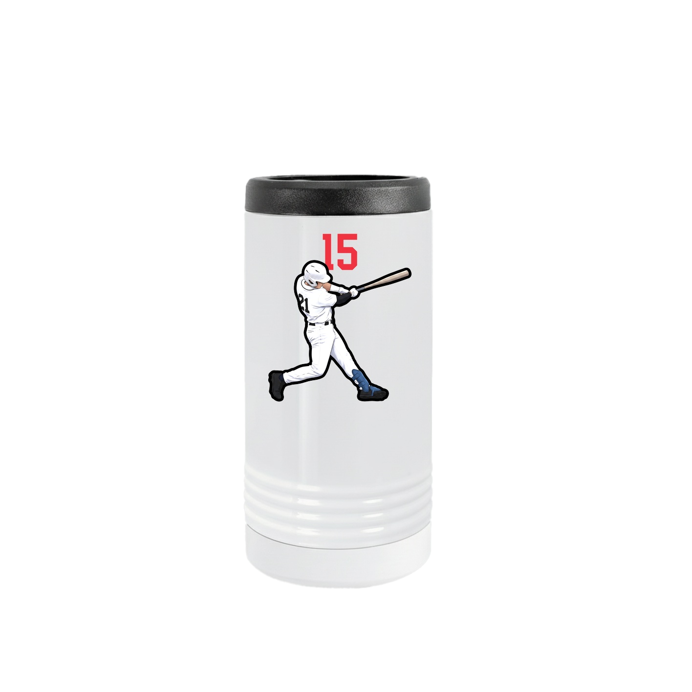 Slim Beverage Holder — Number Top in White