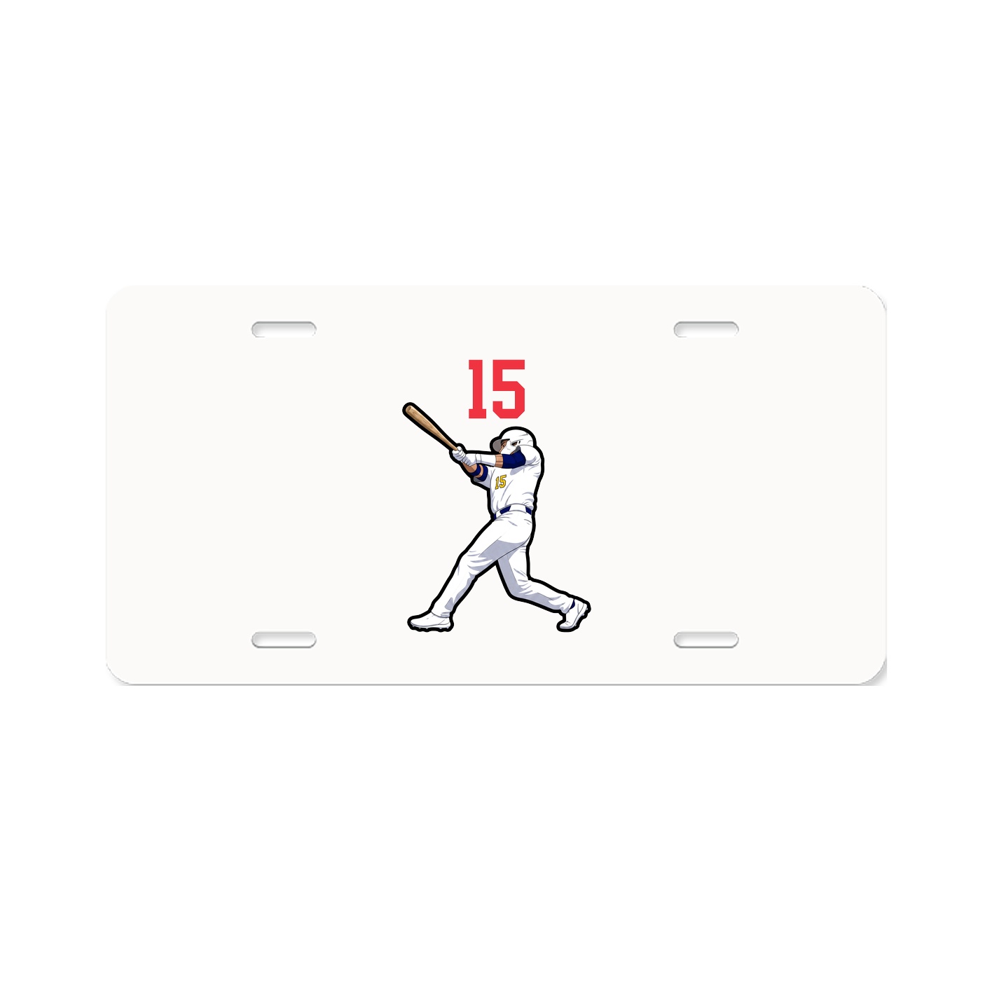License Plate — Number Top in Classic