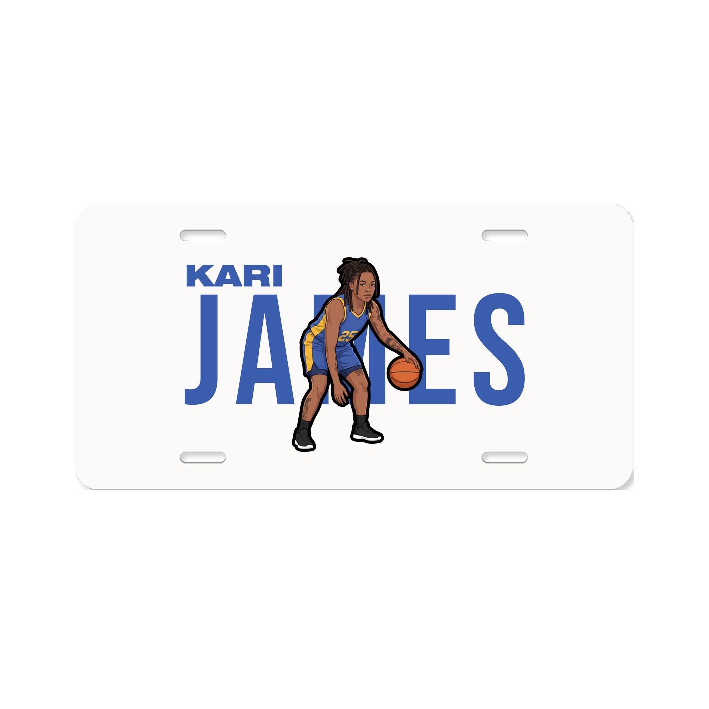 License Plate — Player Name in Classic