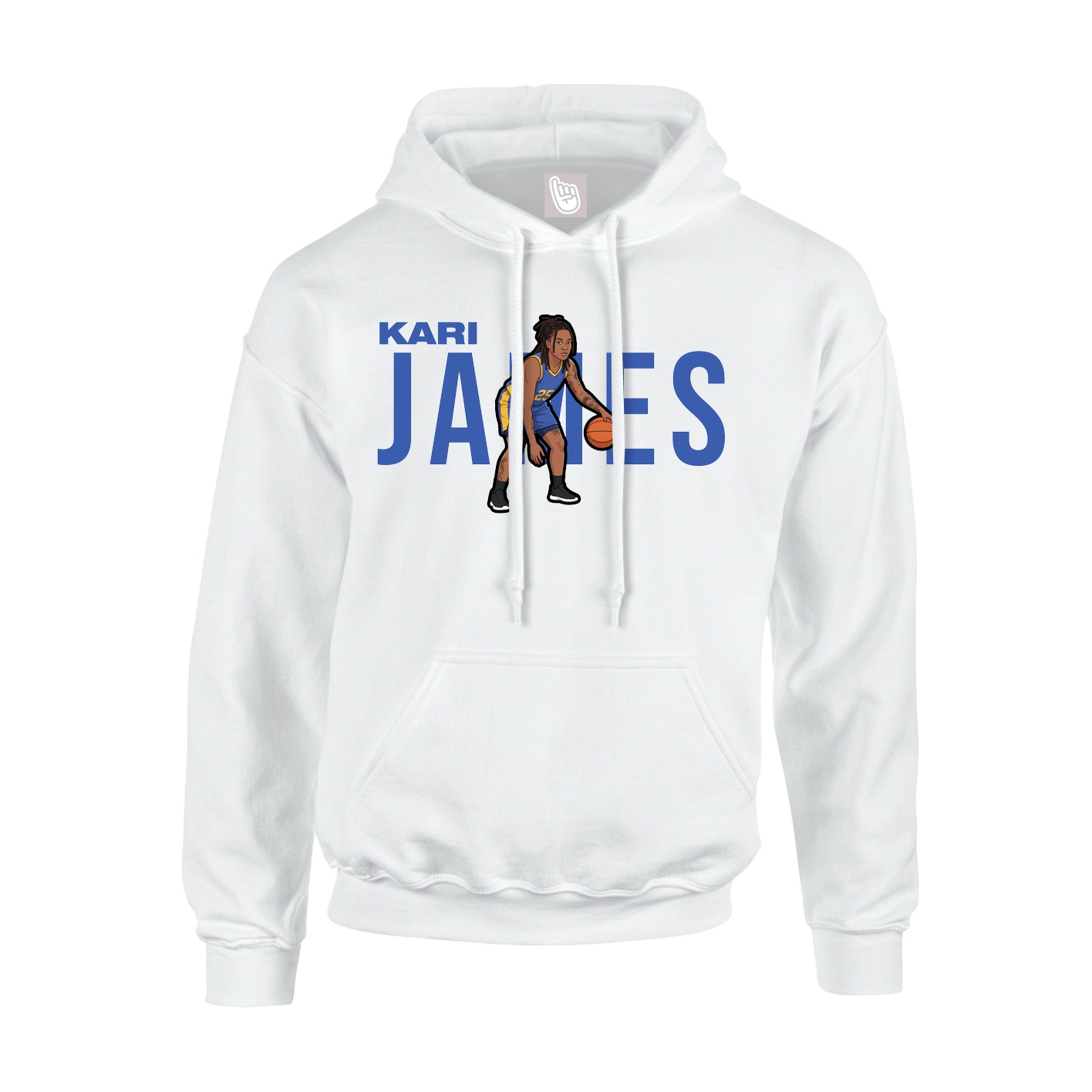 Youth Hoodie — Player Name in White