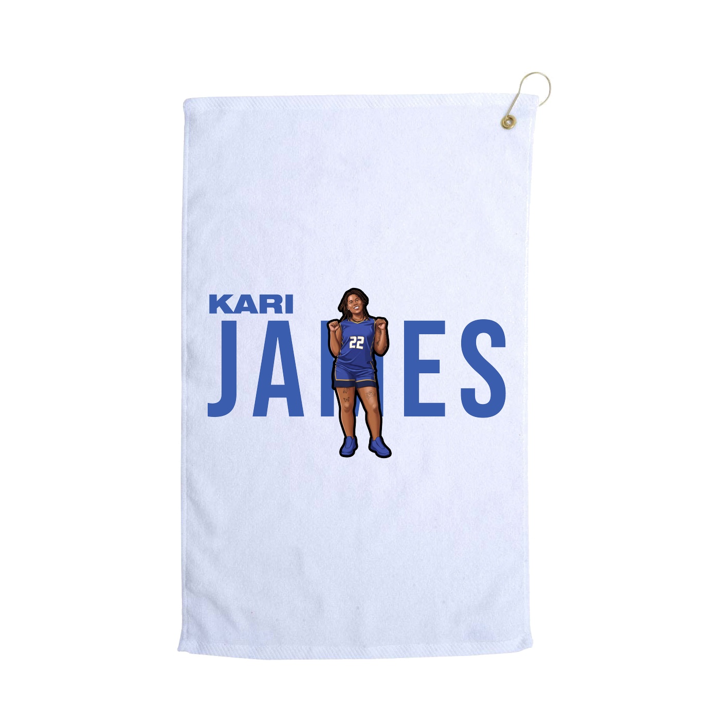 Golf Towel — Player Name in White