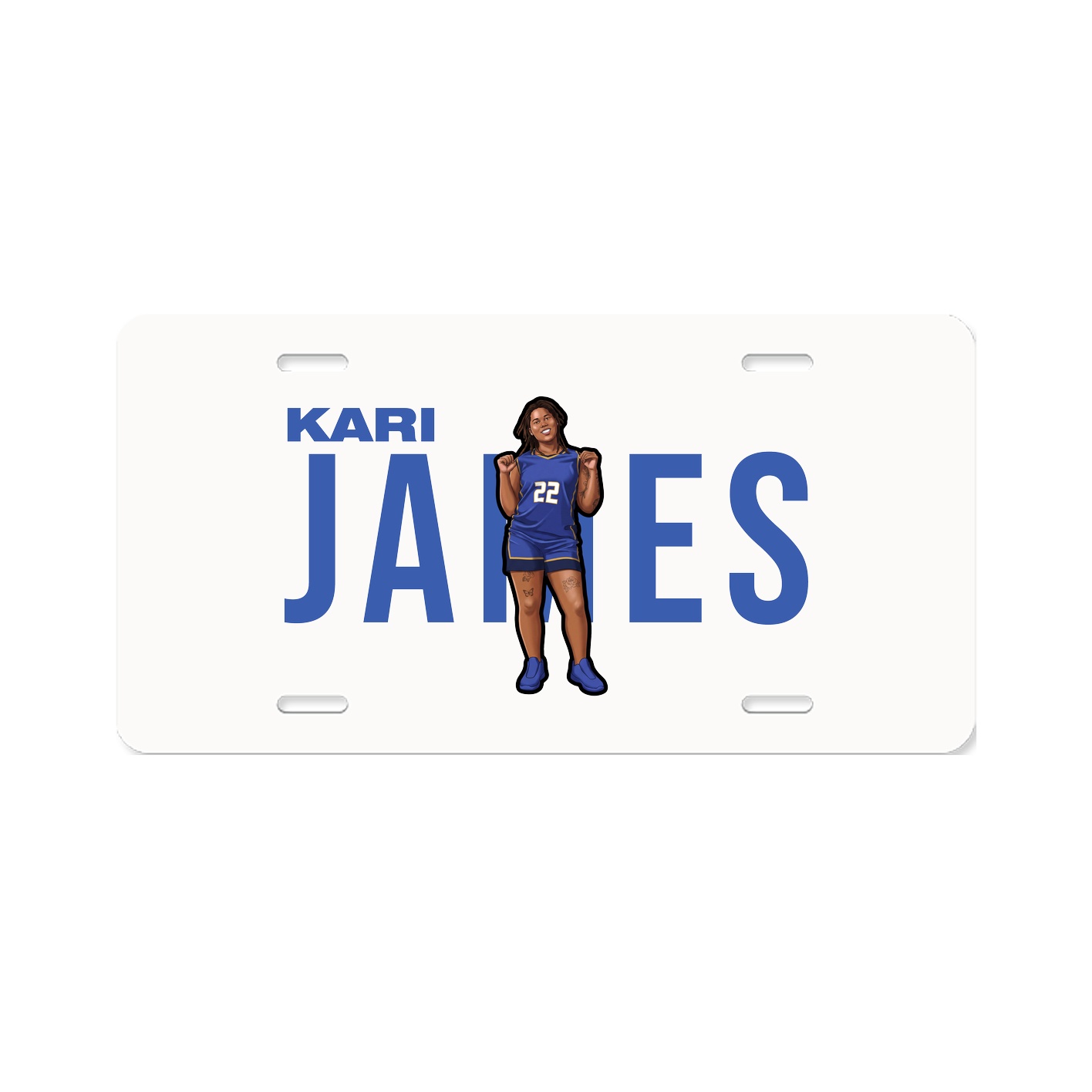 License Plate — Player Name in Classic