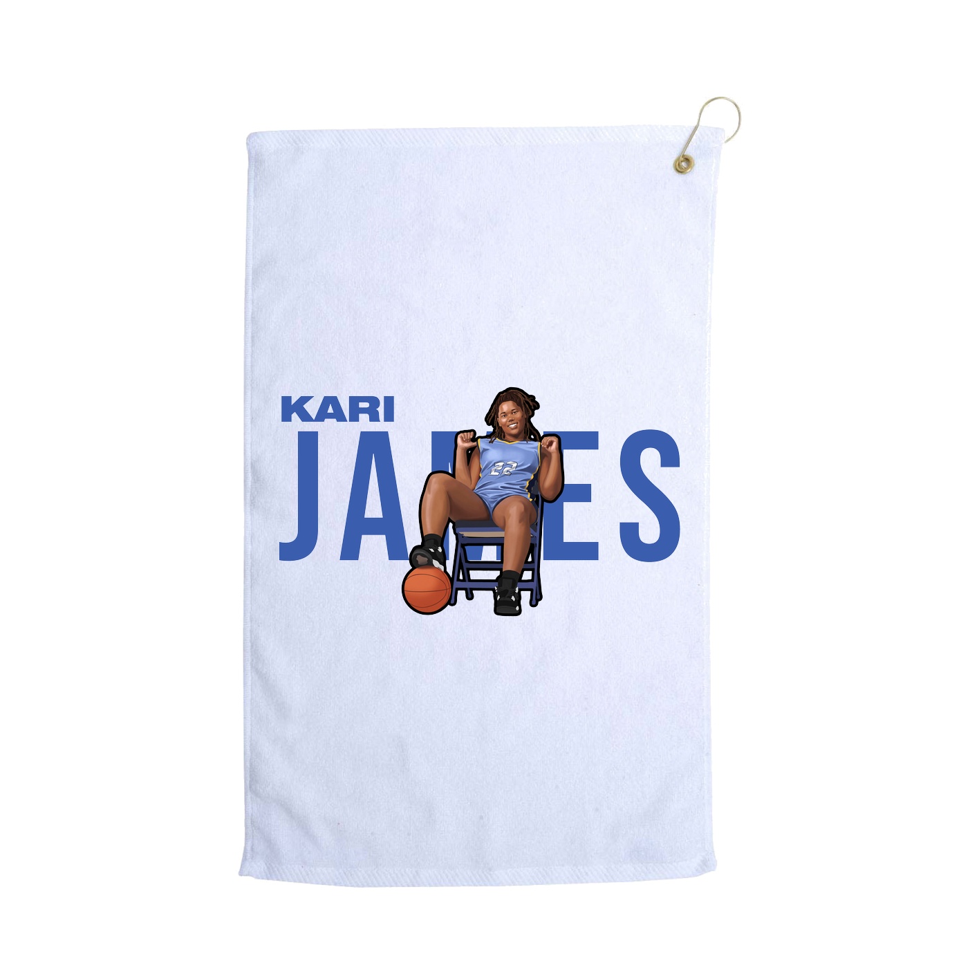 Golf Towel — Player Name in White