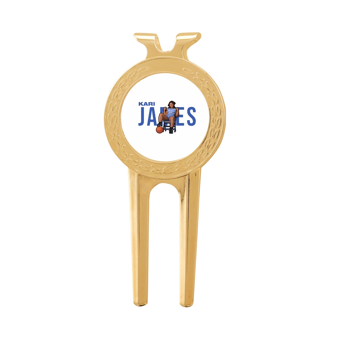 Divot Tool with Ball Marker — Player Name in Classic