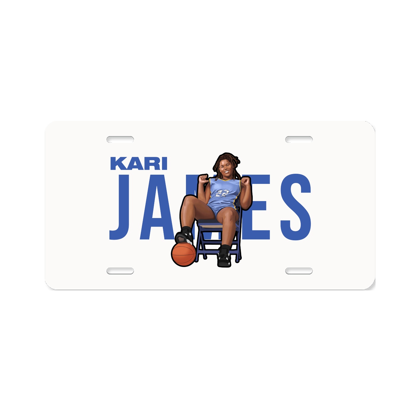 License Plate — Player Name in Classic