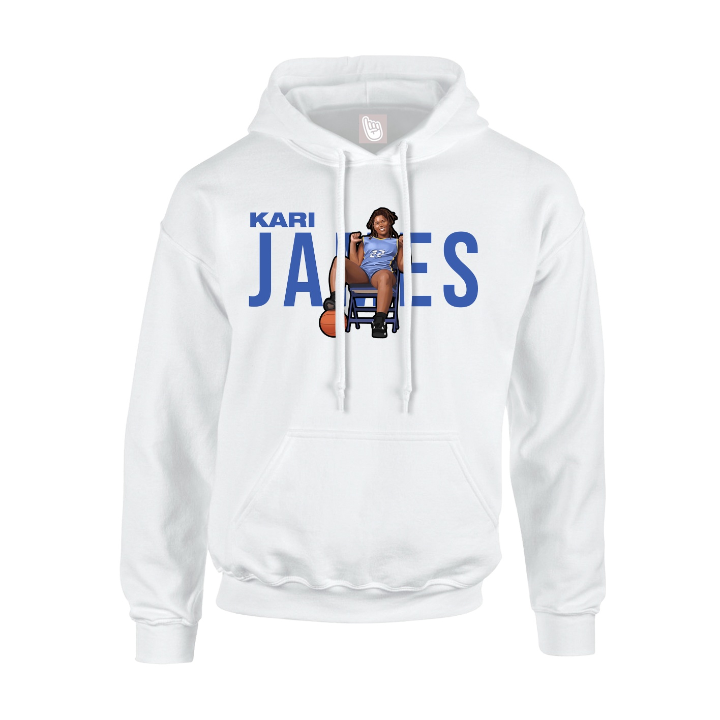Hoodie — Player Name in White