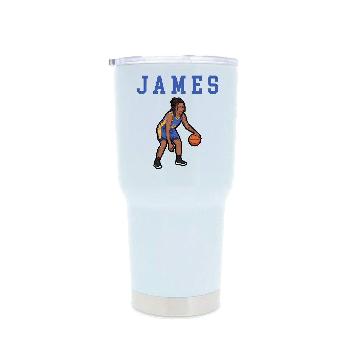 30oz Stainless Steel Tumbler — Shirsey in White