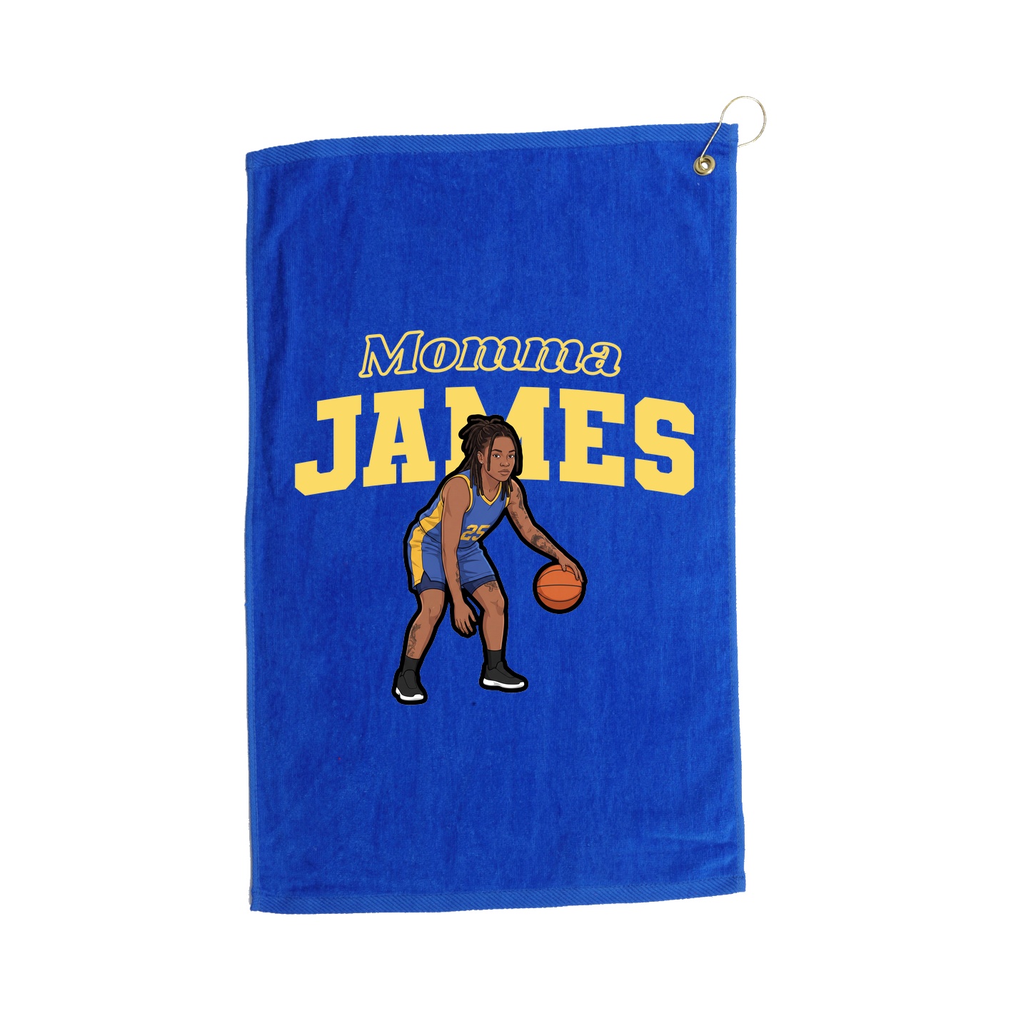 Golf Towel — Mothers Day Block in Royal