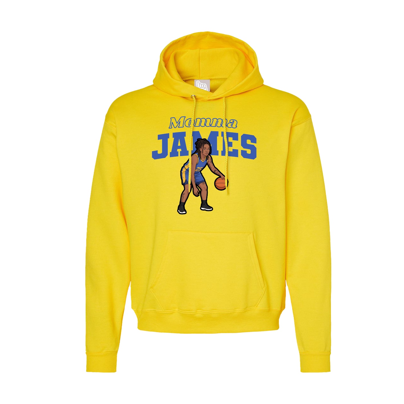 Hoodie — Mothers Day Block in Yellow