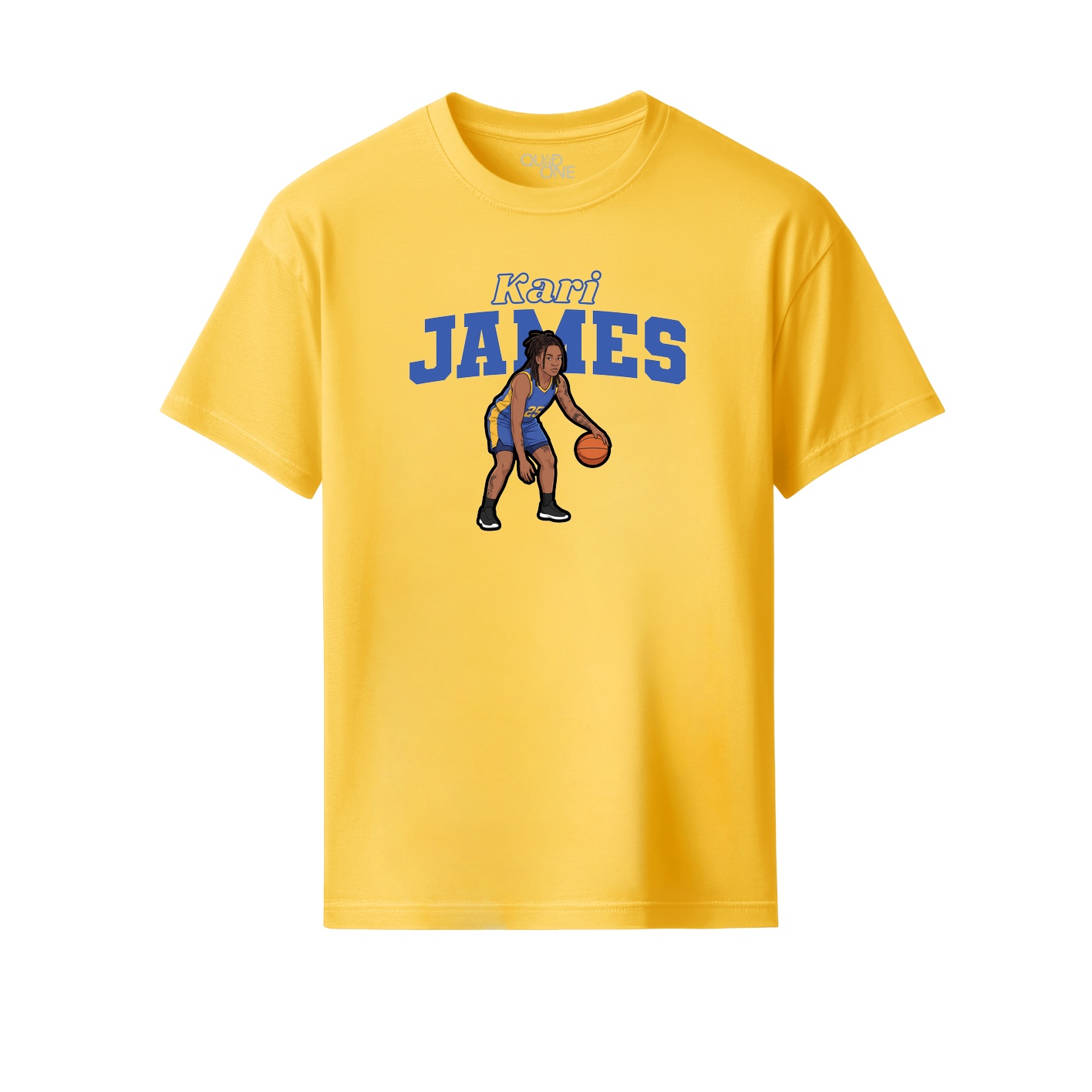 Youth Tee — Name Arch in Yellow