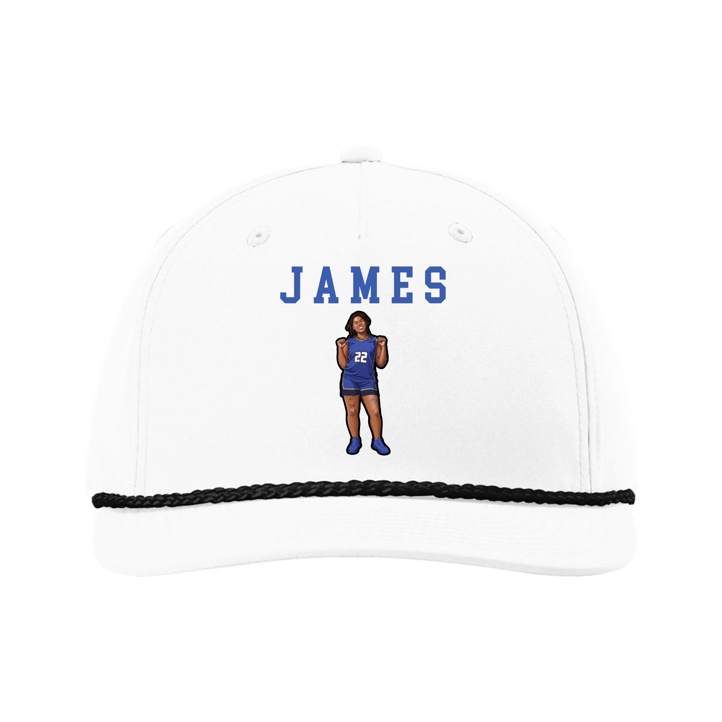 Five-Panel Classic Rope Cap — Shirsey in White