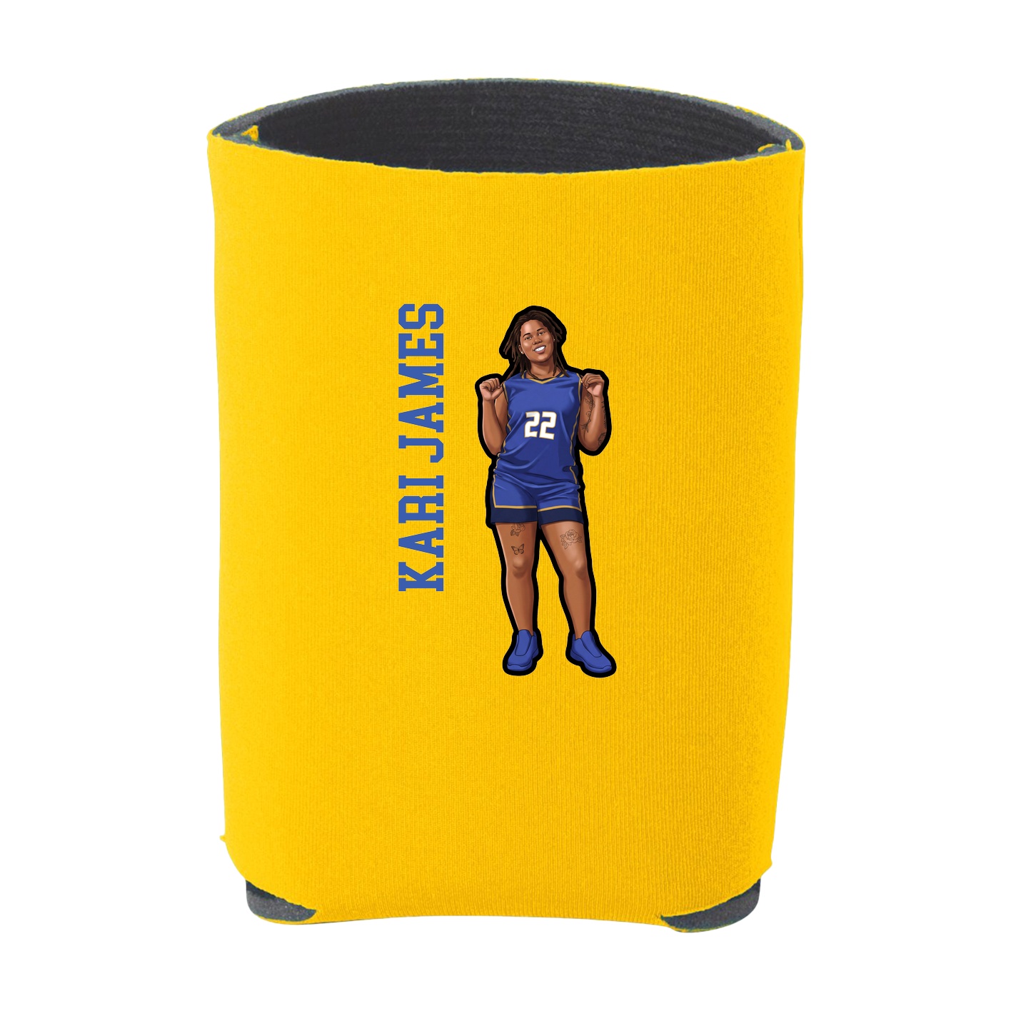 Can Holder — Name Vertical in Yellow