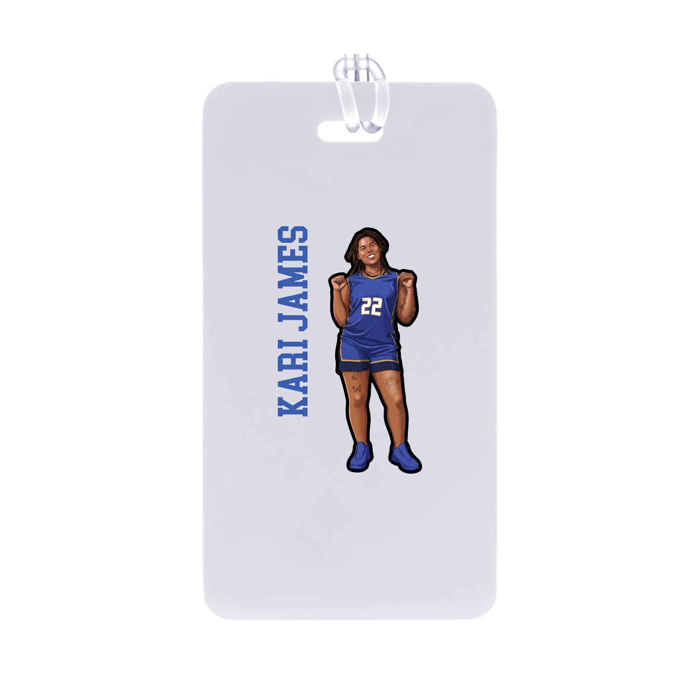 Bag Tag — Name Vertical in Classic