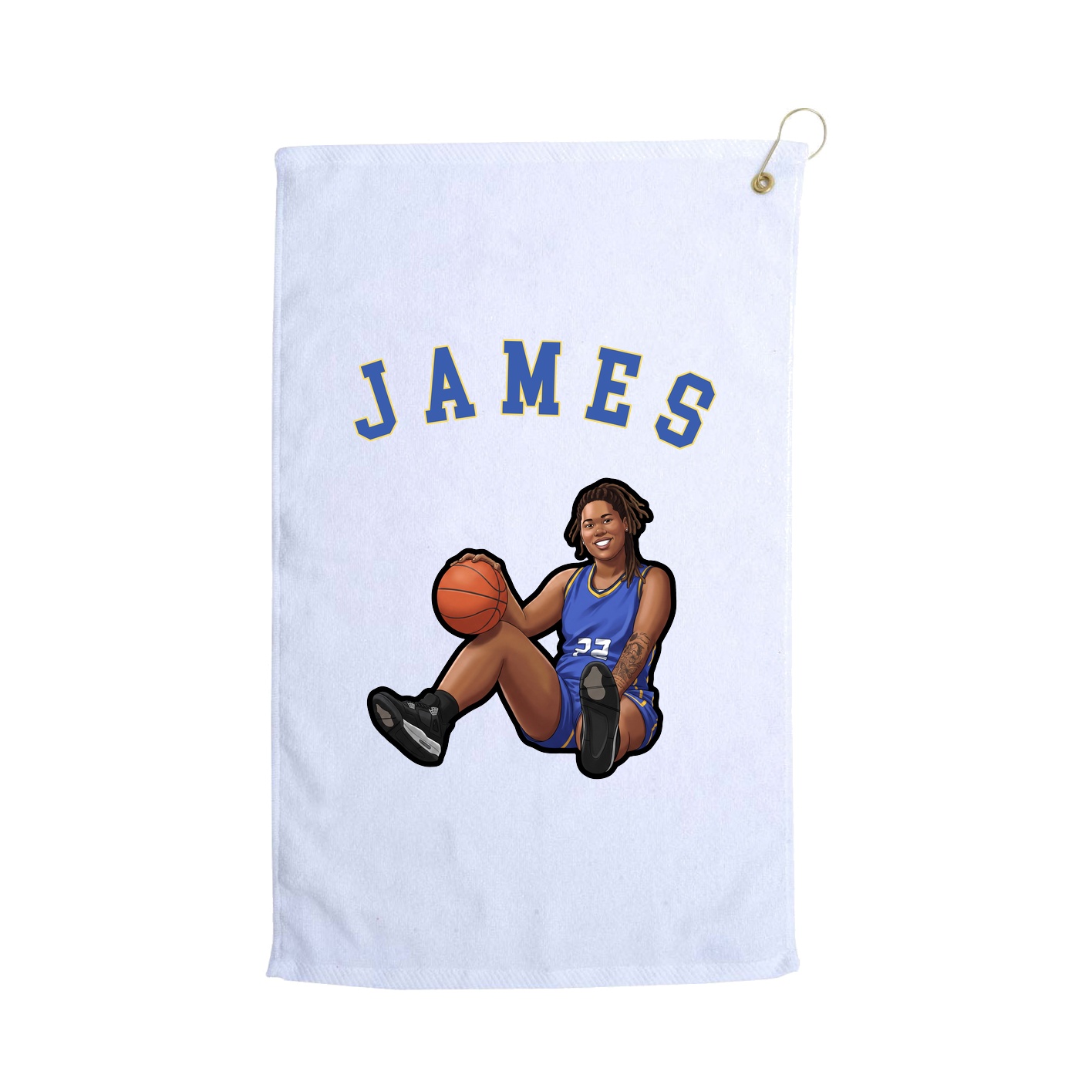 Golf Towel — Shirsey Arch in White