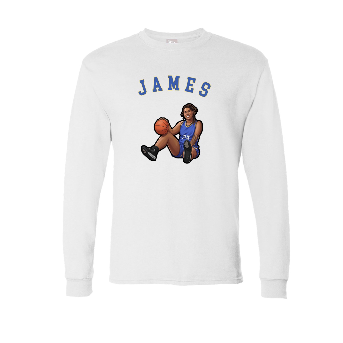 Long Sleeve Tee — Shirsey Arch in White