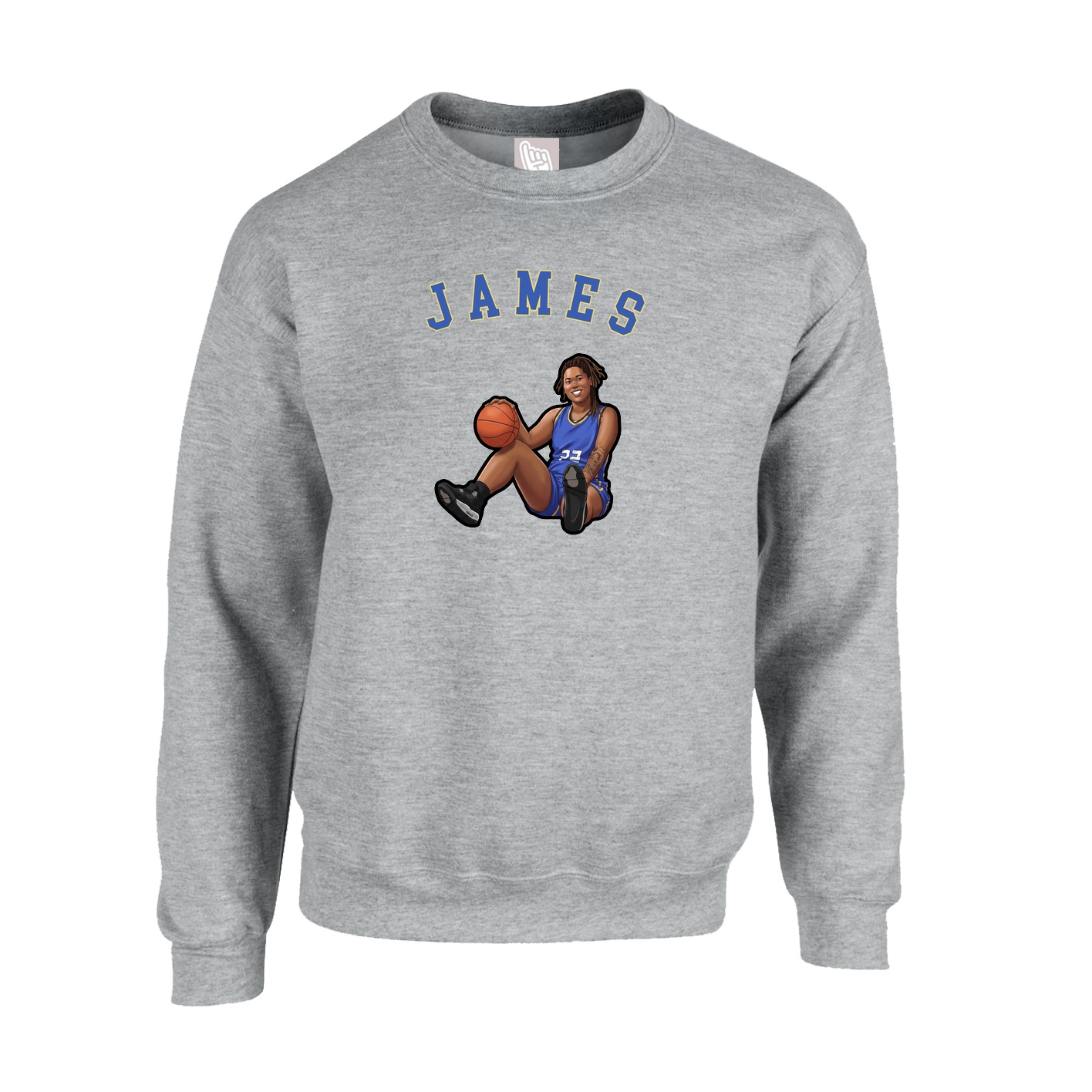 Fleece Crew — Shirsey Arch in Grey