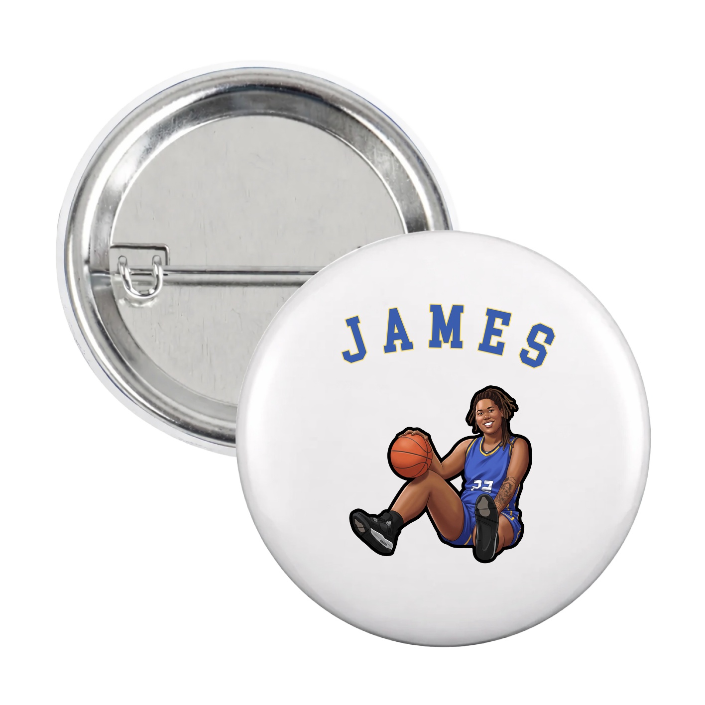 Game Day Button — Shirsey Arch in White