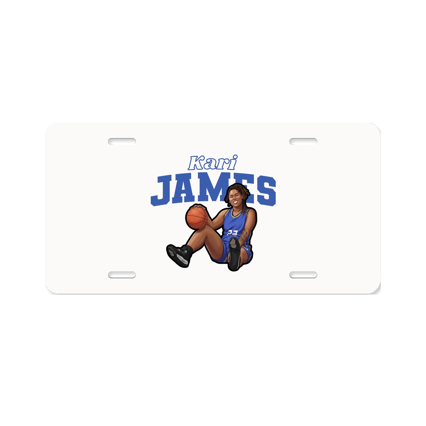 License Plate — Name Arch in Classic