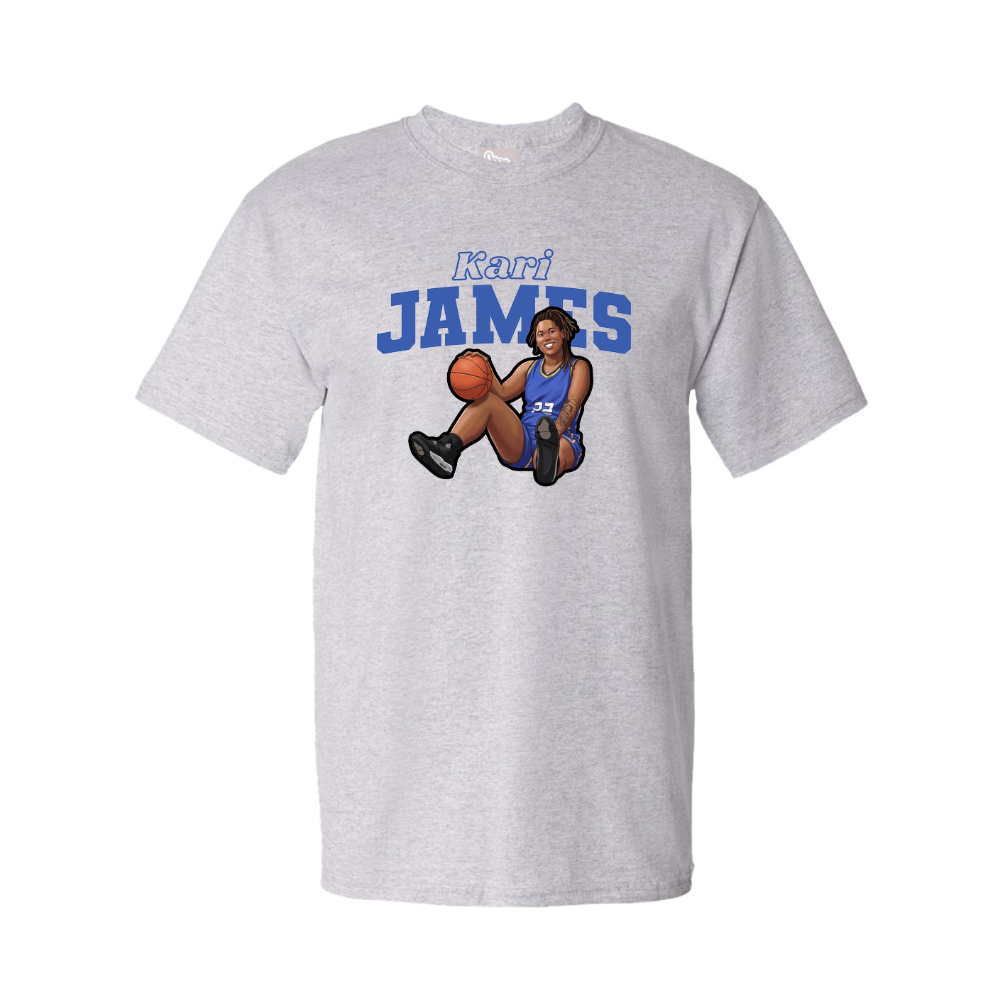 Tee — Name Arch in Grey