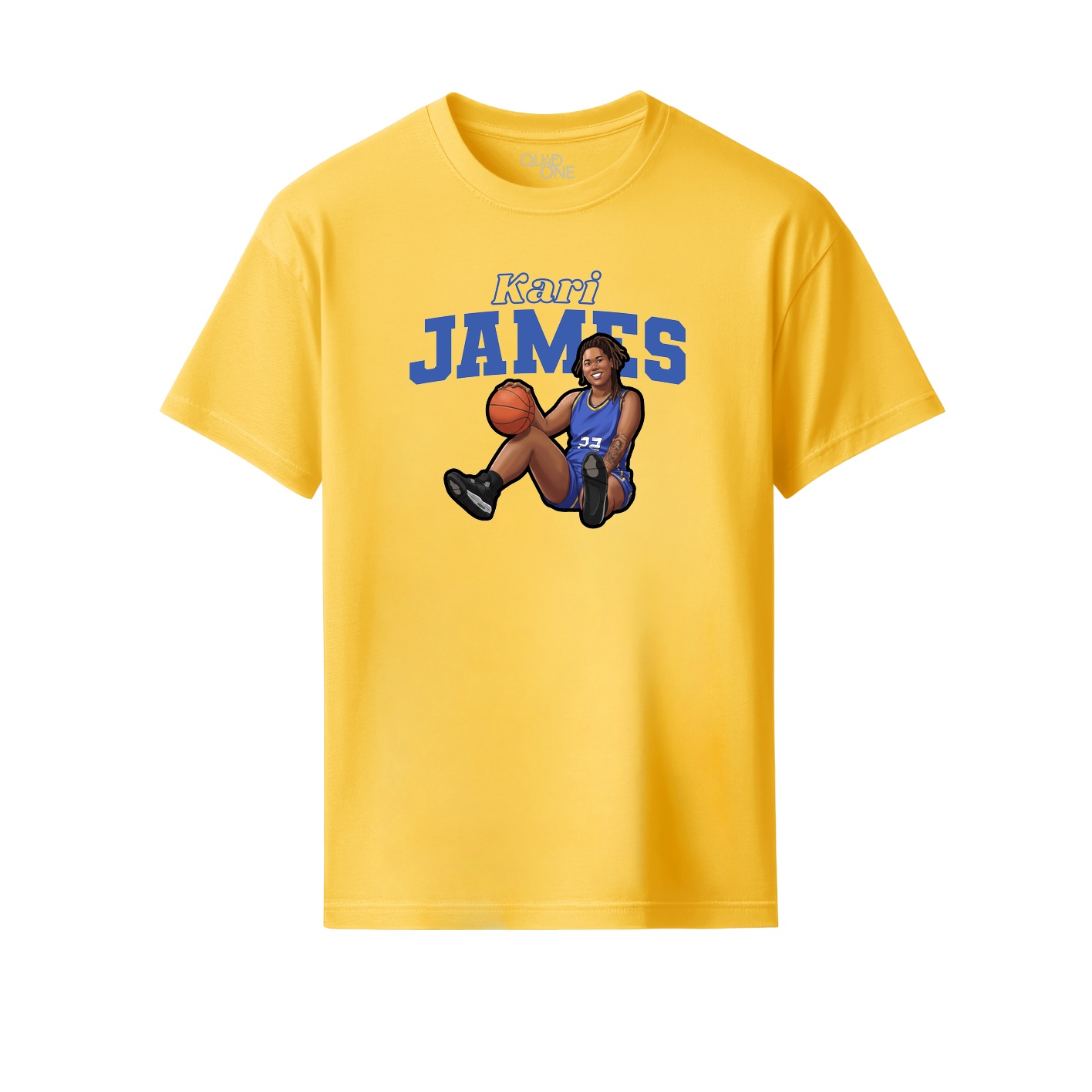 Youth Tee — Name Arch in Yellow