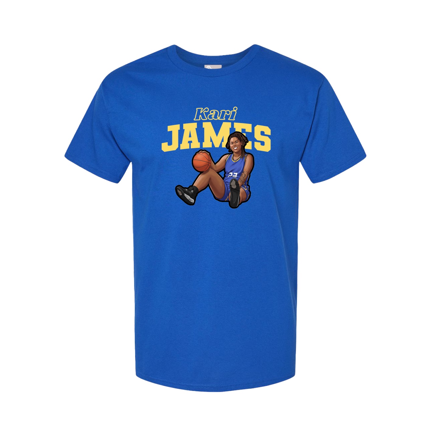 Youth Tee — Name Arch in Royal
