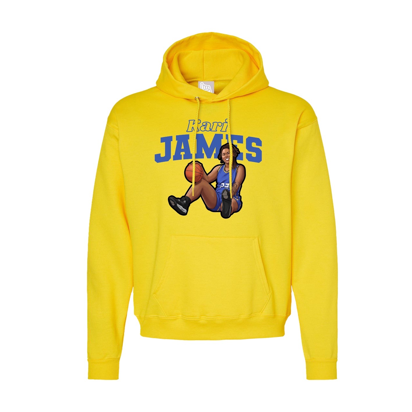 Hoodie — Name Arch in Yellow