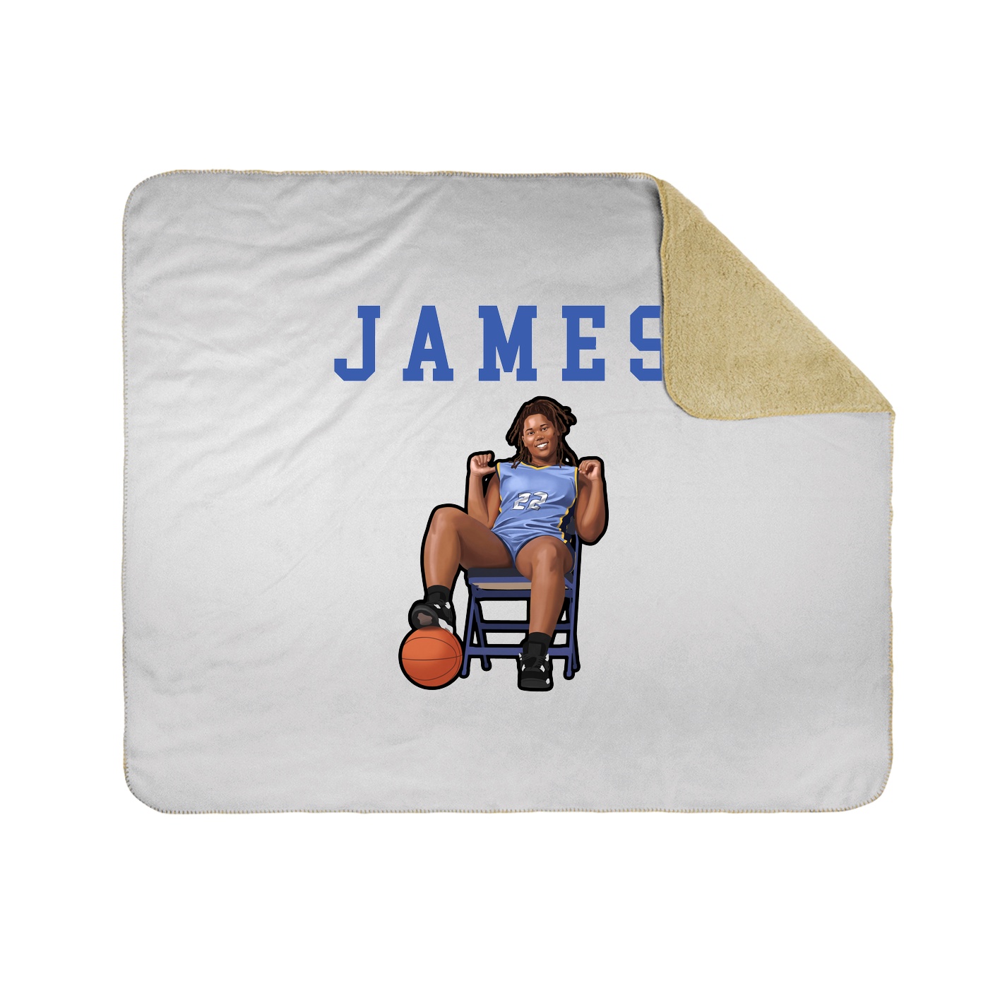 Throw Blanket — Shirsey in White