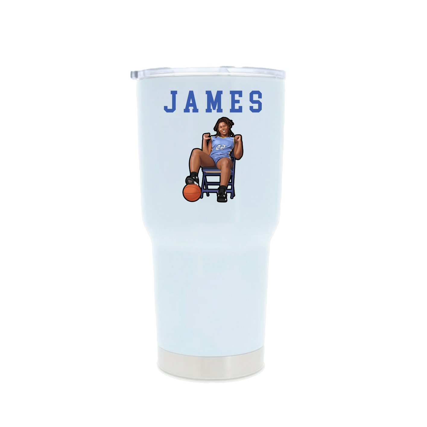 30oz Stainless Steel Tumbler — Shirsey in White