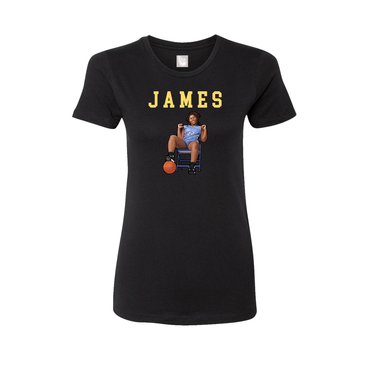 Fitted Women's Tee — Shirsey in Black