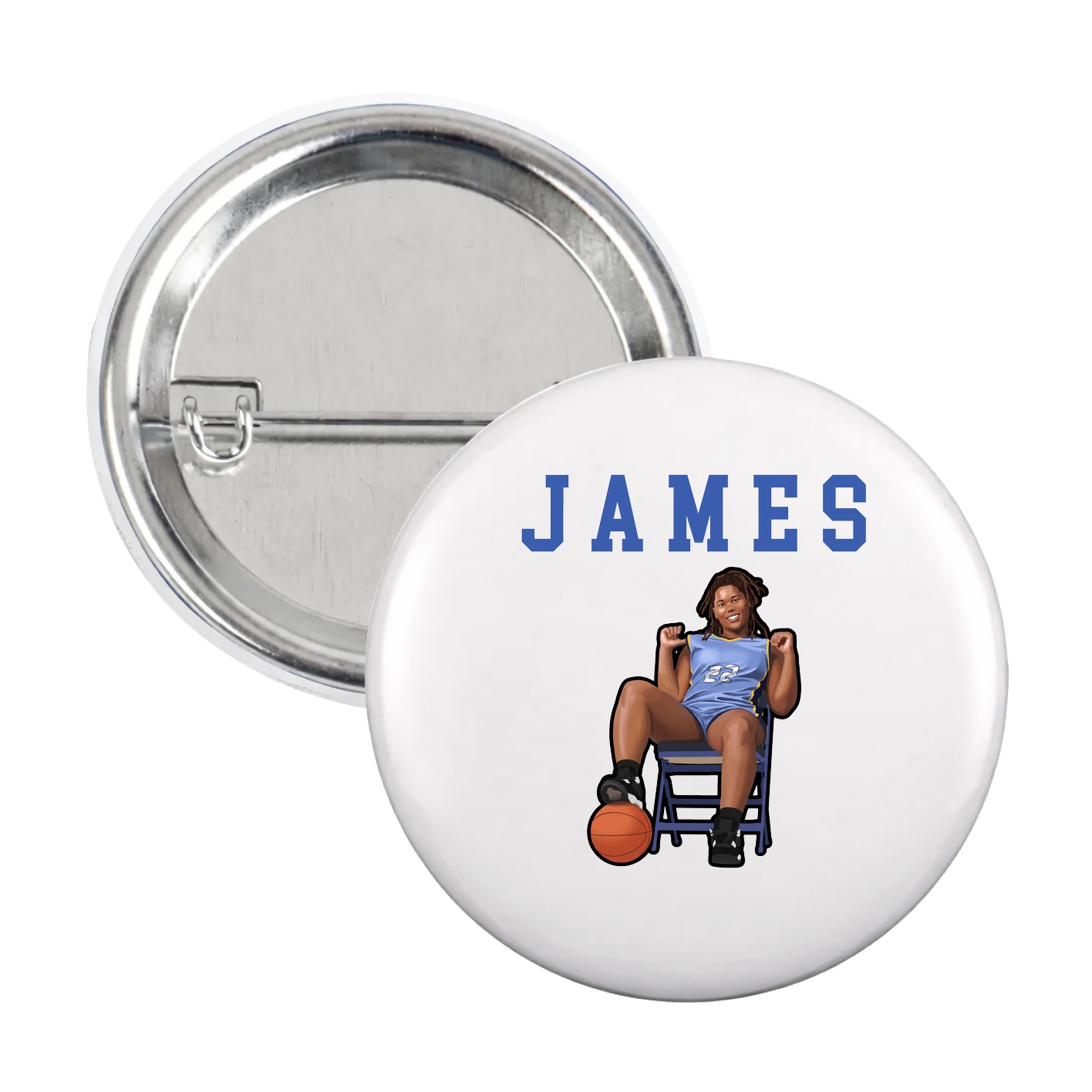 Game Day Button — Shirsey in White